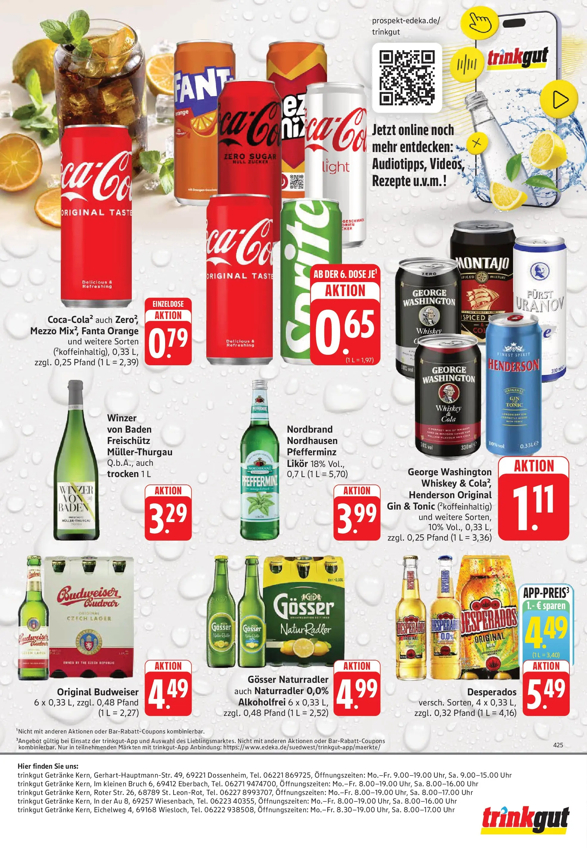Trinkgut Prospekt Dossenheim	 (ab 27.04.2026) » Angebote online | Seite: 8 | Produkte: Fanta, Likör, Desperados, Whiskey