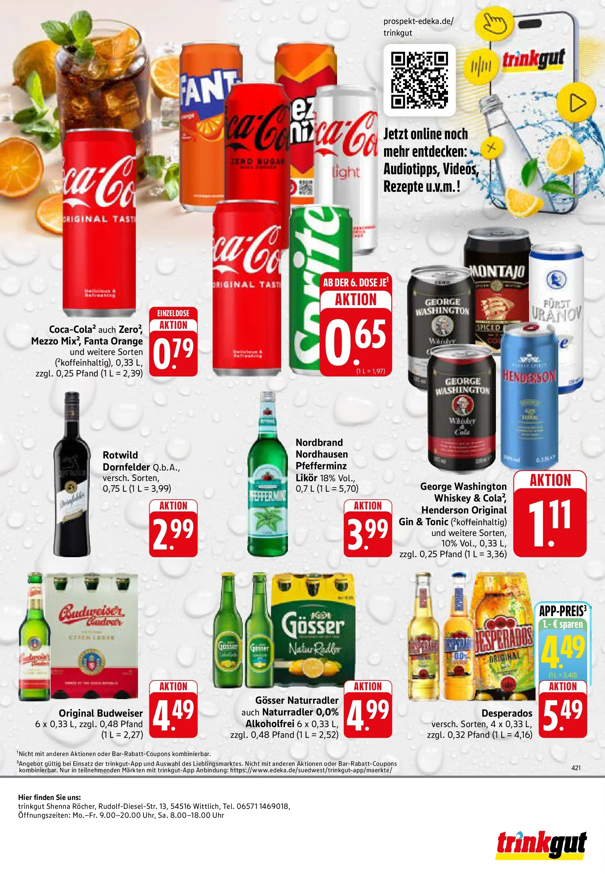Trinkgut Prospekt Wittlich	 (ab 27.04.2026) » Angebote online | Seite: 8 | Produkte: Fanta, Desperados, Budweiser, Gin
