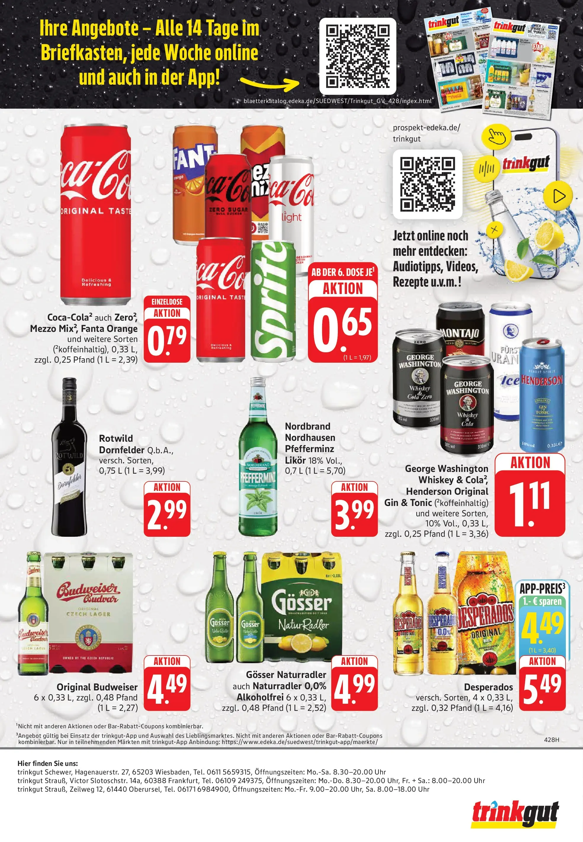 Trinkgut Prospekt Wiesbaden	 (ab 27.04.2026) » Angebote online | Seite: 8 | Produkte: Sprite, Likör, Budweiser, Gin