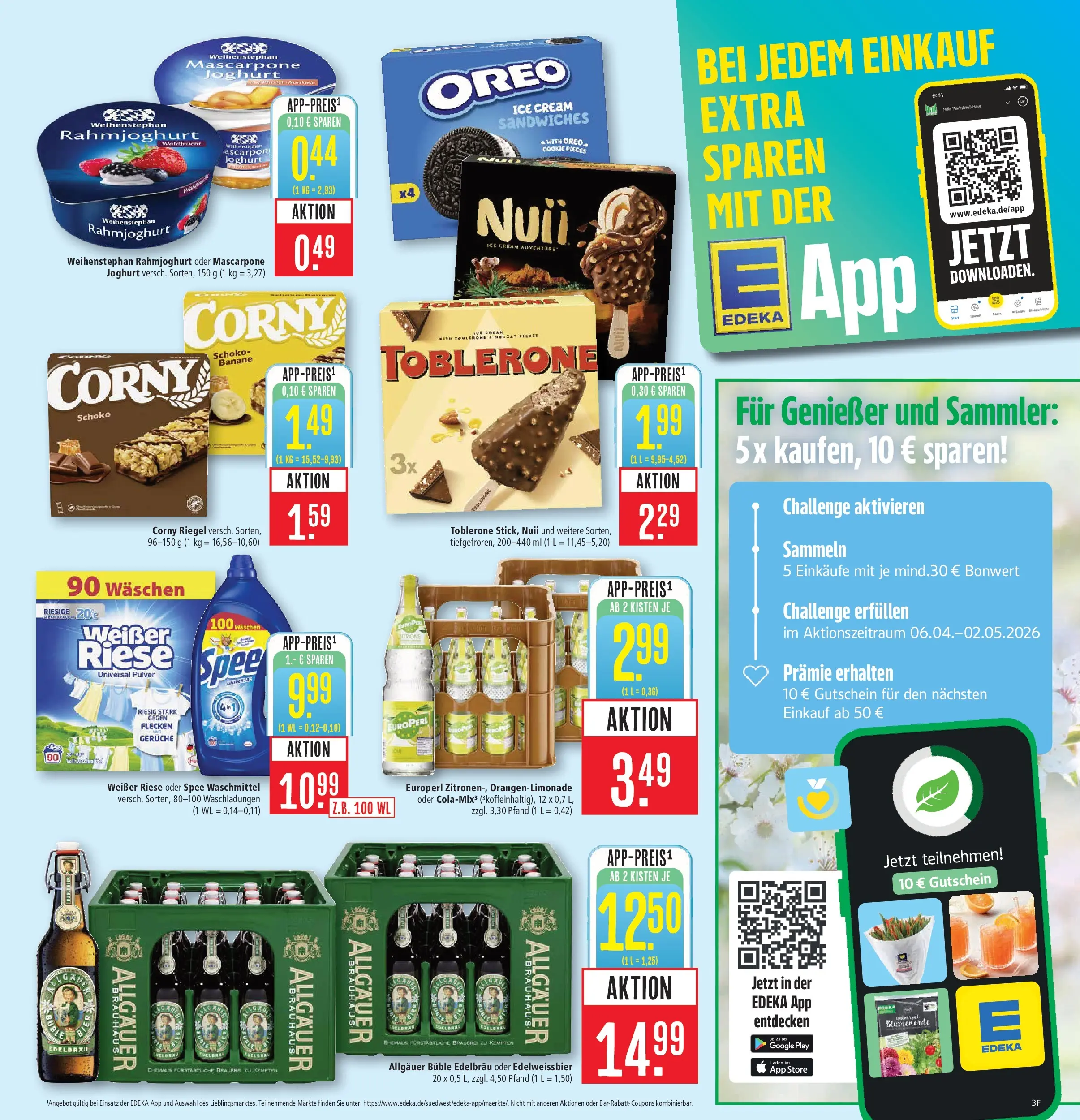 Marktkauf Prospekt Heidenheim	 (ab 26.04.2026) » Angebote online | Seite: 3 | Produkte: Corny riegel, Mascarpone, Joghurt, Spee