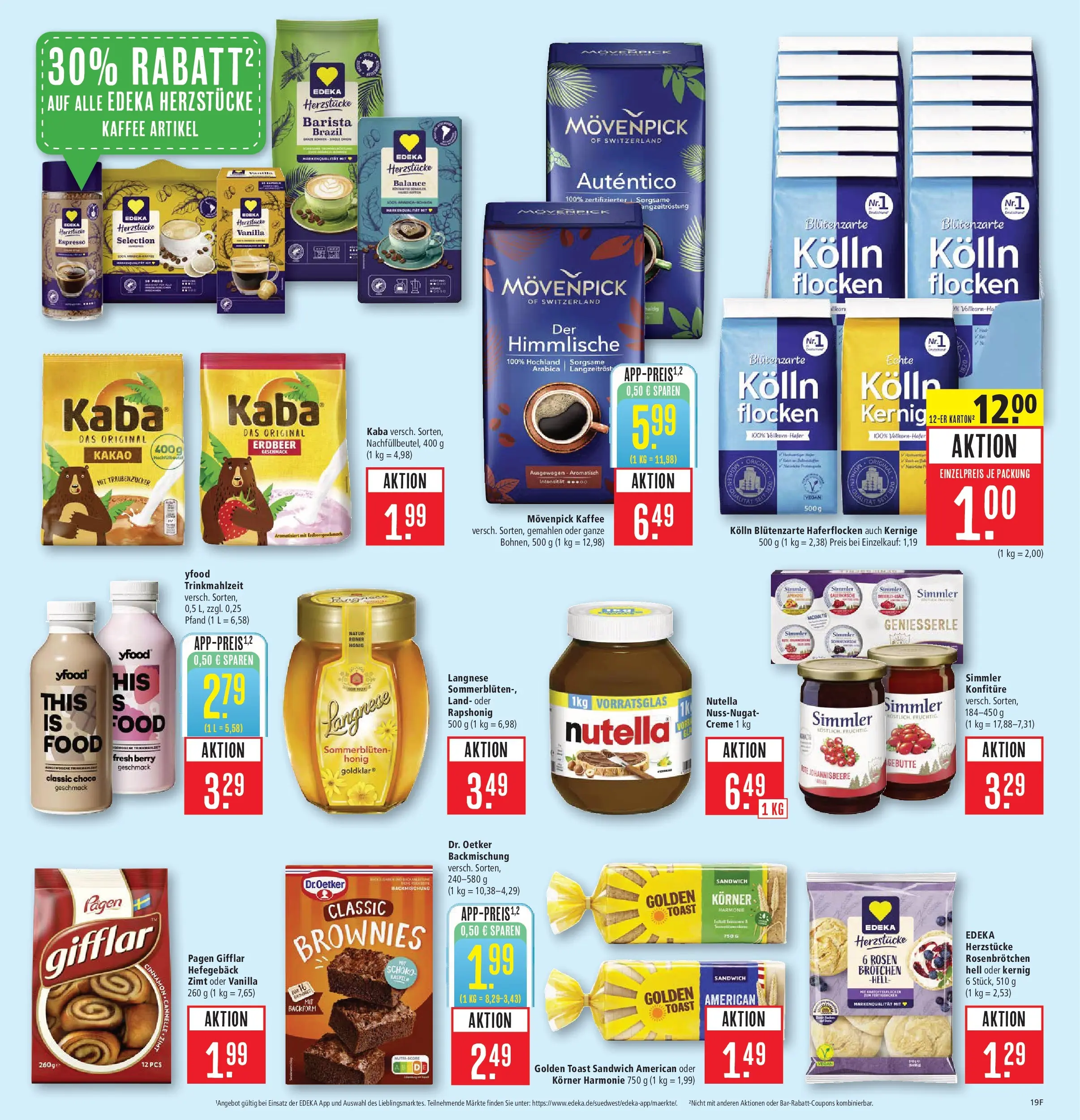 Marktkauf Prospekt Heidenheim	 (ab 26.04.2026) » Angebote online | Seite: 21 | Produkte: Toast, Nutella, Movenpick kaffee, Flocken