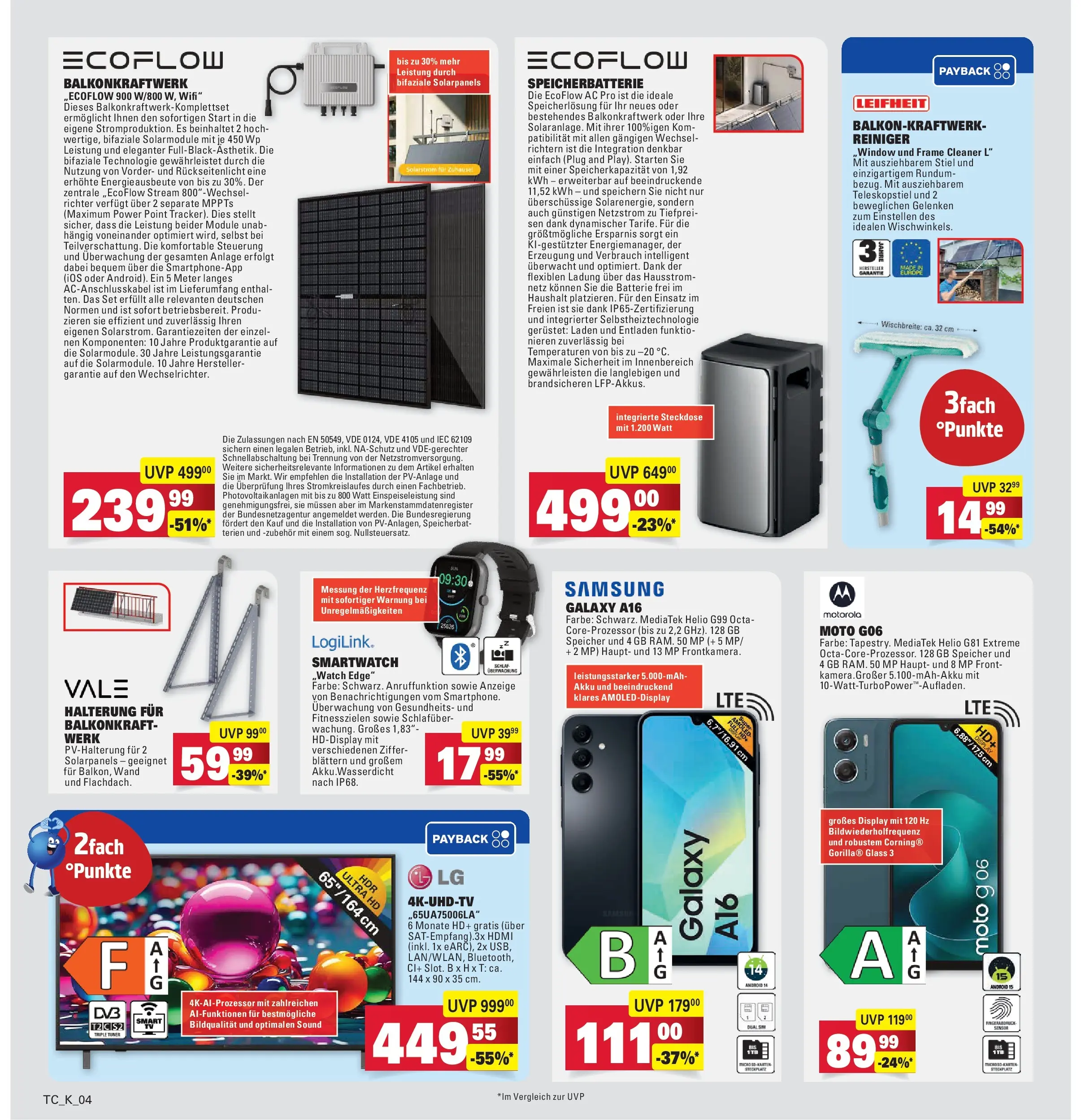 Marktkauf Prospekt Heidenheim	 (ab 26.04.2026) » Angebote online | Seite: 36 | Produkte: Smartwatch, Steckdose, Batterie, Samsung