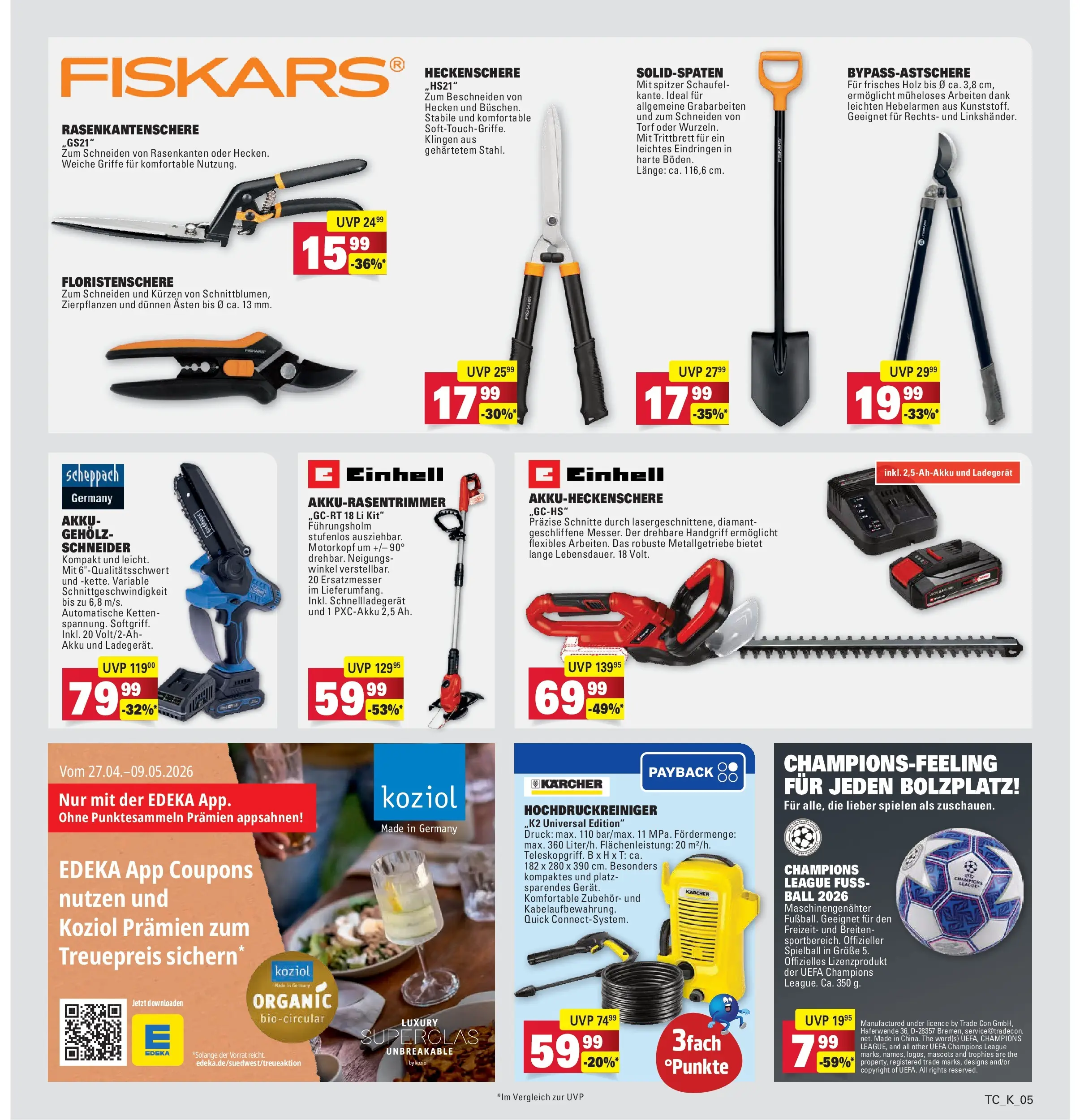 Marktkauf Prospekt Heidenheim	 (ab 26.04.2026) » Angebote online | Seite: 37 | Produkte: Hochdruckreiniger, Ladegerät