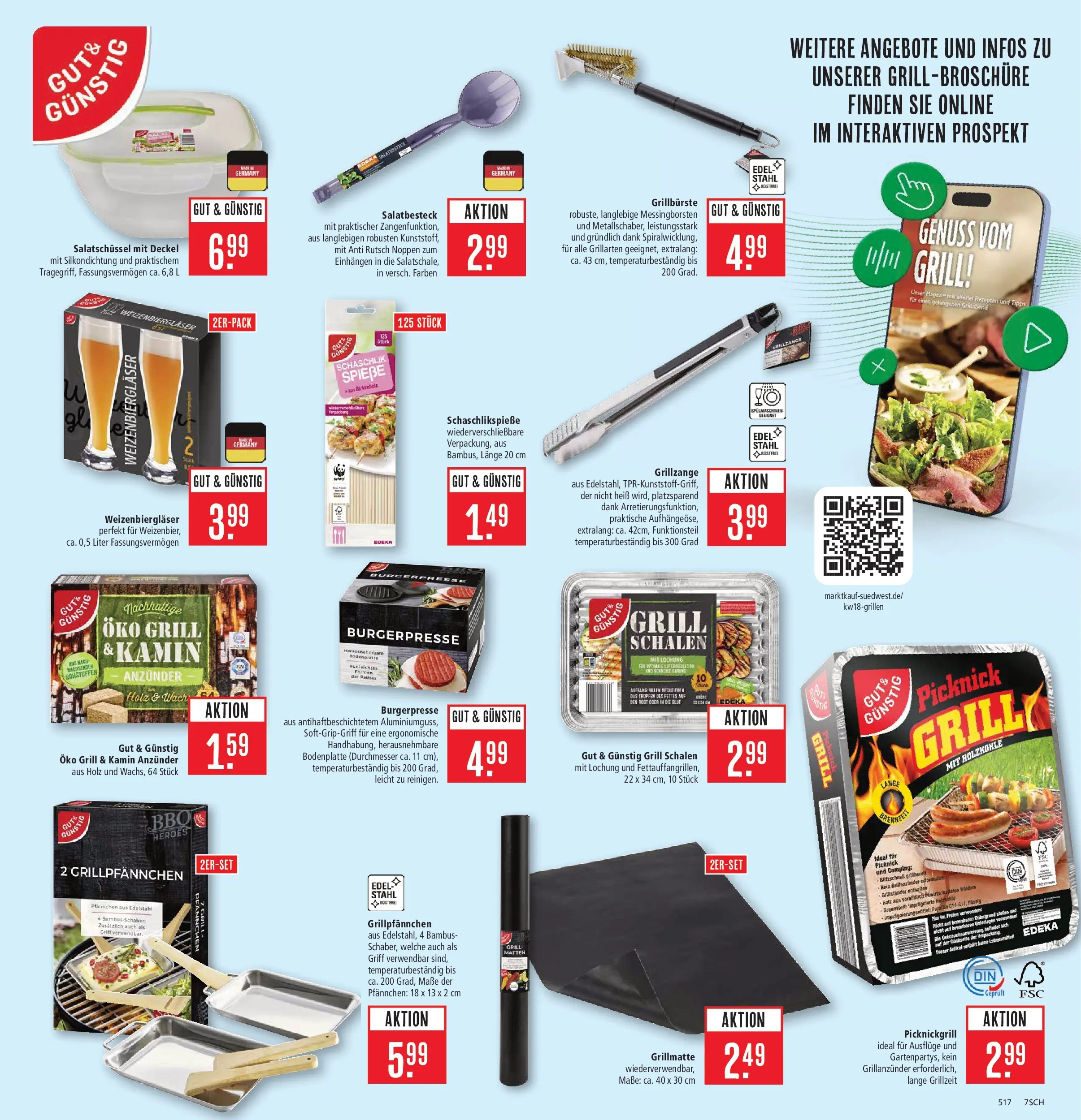 Marktkauf Prospekt Schorndorf	 (ab 27.04.2026) » Angebote online | Seite: 9 | Produkte: Grill, Kamin, Spieße