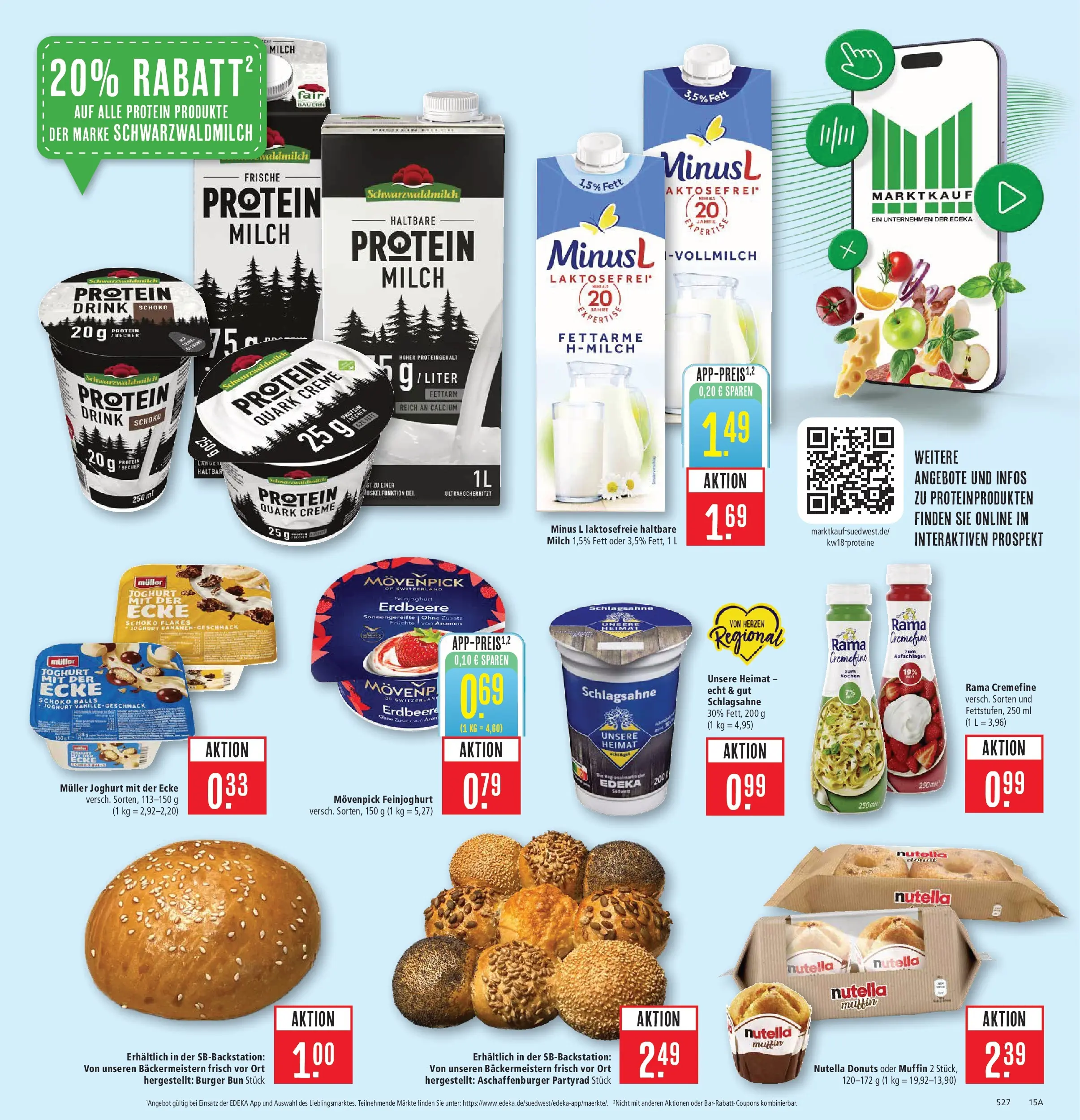 Marktkauf Prospekt Aschaffenburg	 (ab 27.04.2026) » Angebote online | Seite: 17 | Produkte: Burger, Burger bun, Bananen, Nutella