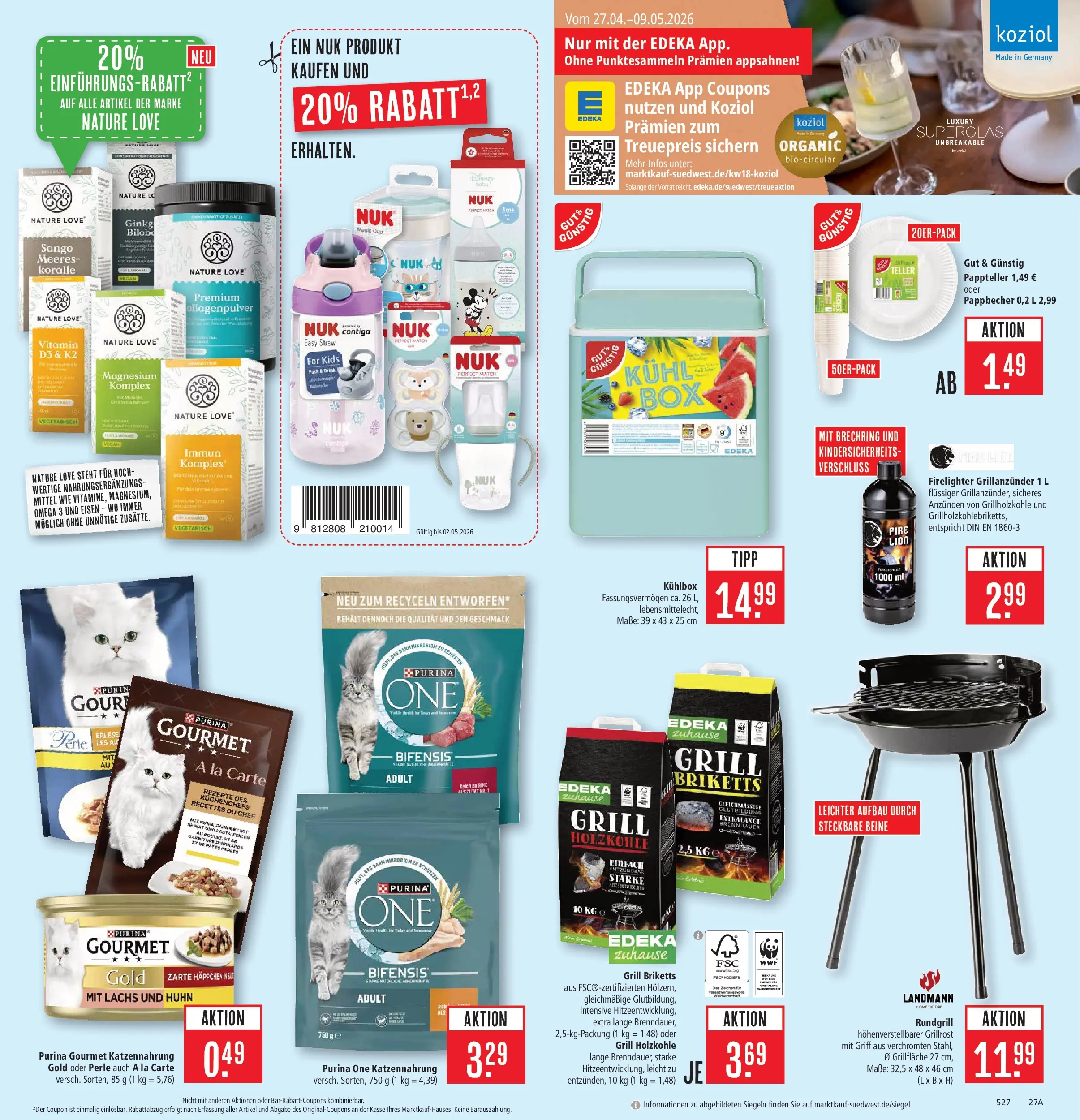 Marktkauf Prospekt Aschaffenburg	 (ab 27.04.2026) » Angebote online | Seite: 31 | Produkte: Purina one, Grill, Lachs