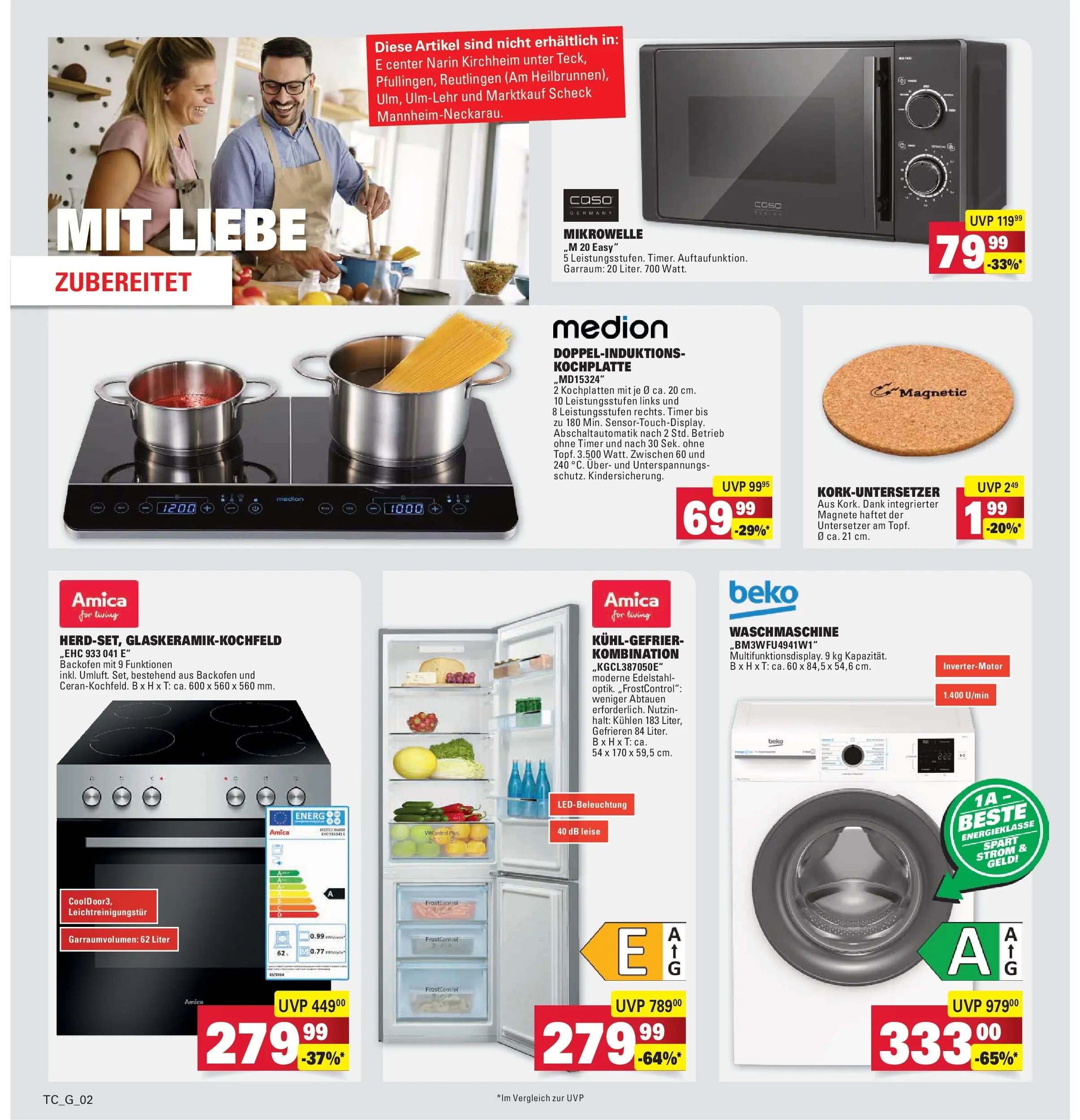 Marktkauf Prospekt Weil Am Rhein	 (ab 27.04.2026) » Angebote online | Seite: 34 | Produkte: Mikrowelle, Waschmaschine, Backofen, Kochplatte