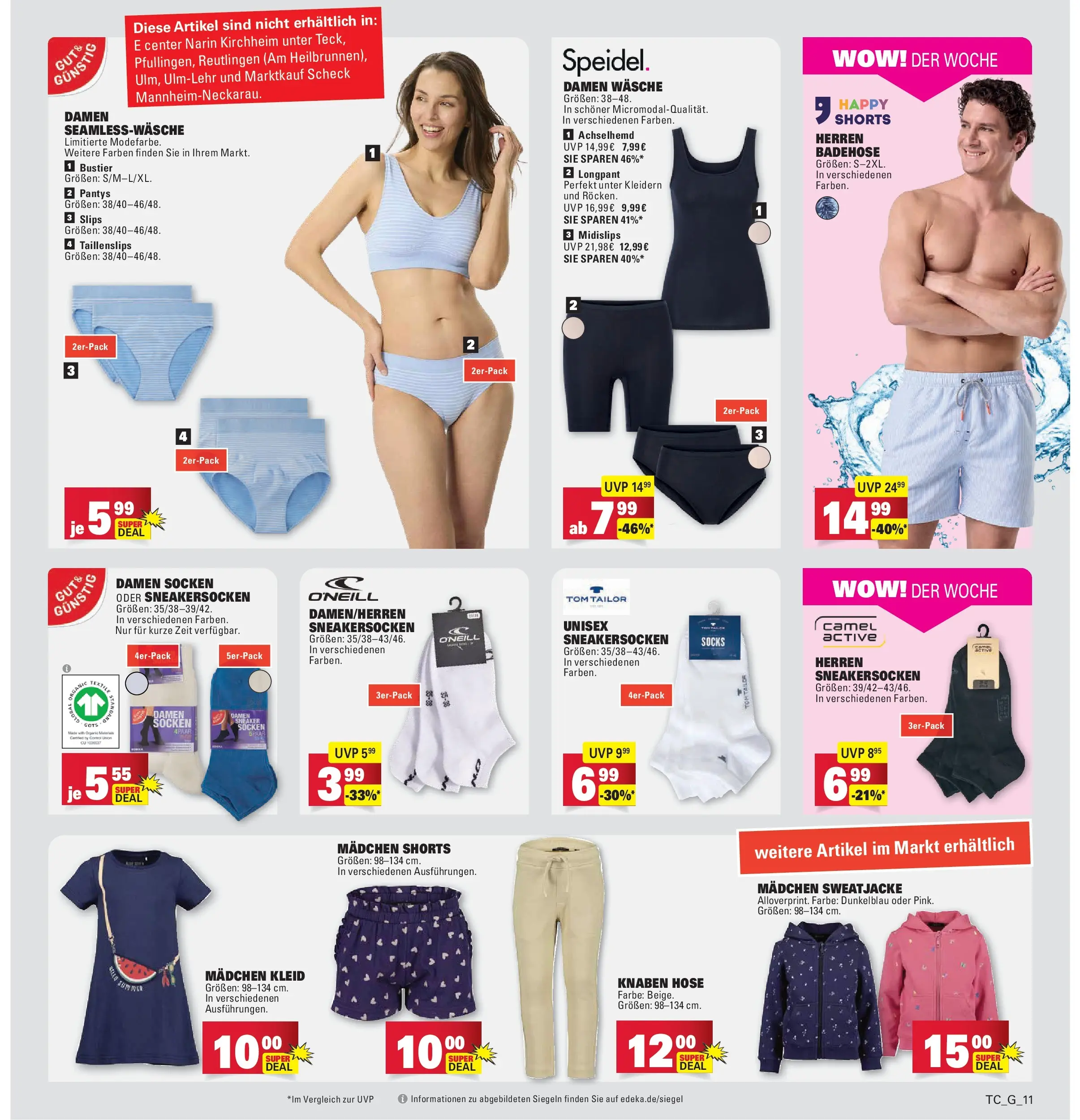 Marktkauf Prospekt Weil Am Rhein	 (ab 27.04.2026) » Angebote online | Seite: 43 | Produkte: Sweatjacke, Hose, Socken, Kleid