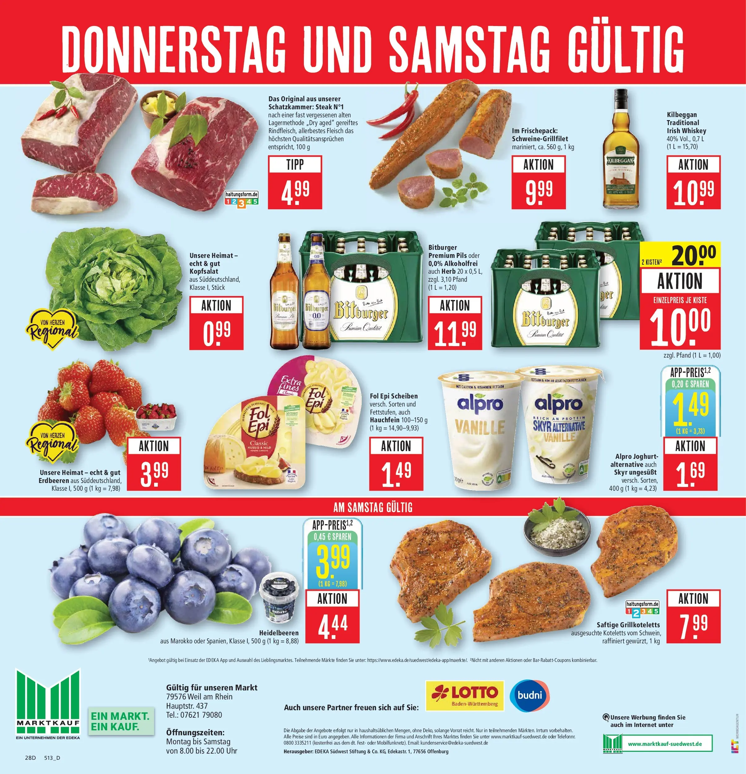 Marktkauf Prospekt Weil Am Rhein	 (ab 27.04.2026) » Angebote online | Seite: 32 | Produkte: Pils, Alpro, Fleisch, Whiskey