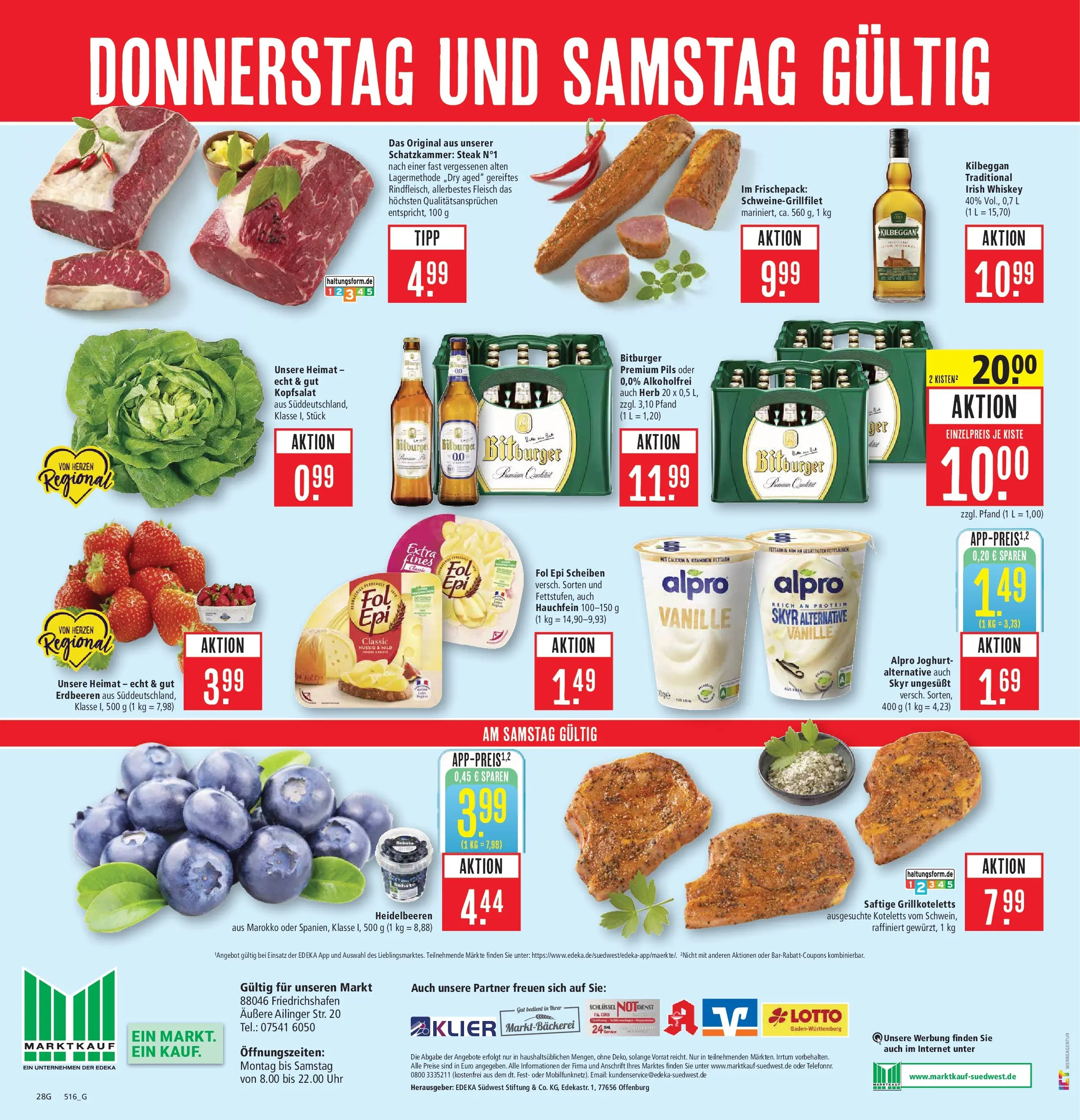 Marktkauf Prospekt Friedrichshafen	 (ab 27.04.2026) » Angebote online | Seite: 32 | Produkte: Alpro joghurt, Steak, Erdbeeren, Fleisch