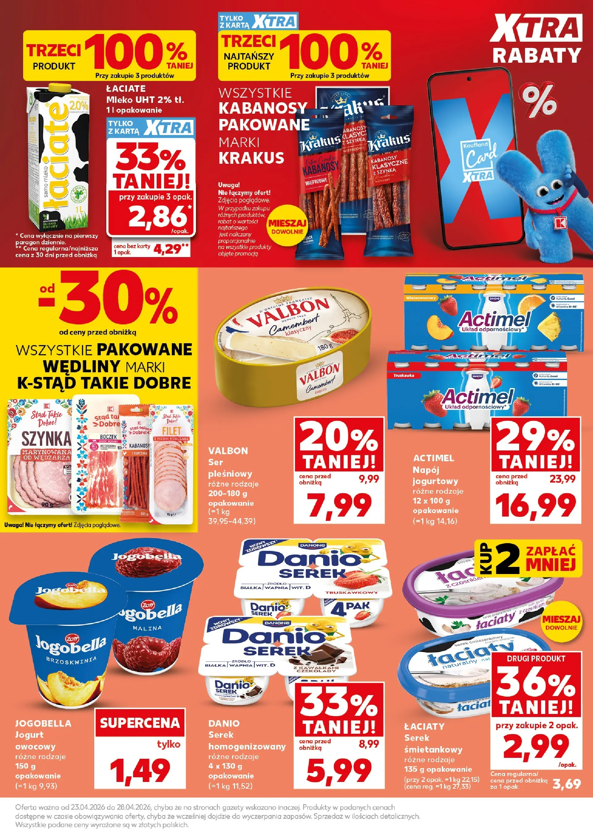 Kaufland gazetka - Super Weekend od 25.04.2026 - od jutra PDF | Strona: 7 | Produkty: Karta, Czekolady, Kabanosy, Mleko