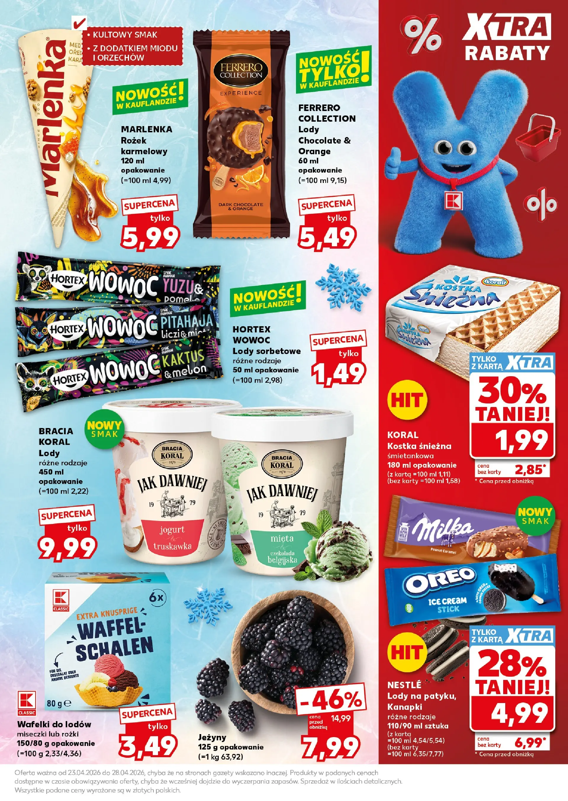 Kaufland gazetka - Super Weekend od 25.04.2026 - od jutra PDF | Strona: 9 | Produkty: Karta, Melon, Wafelki do lodów, Mięta