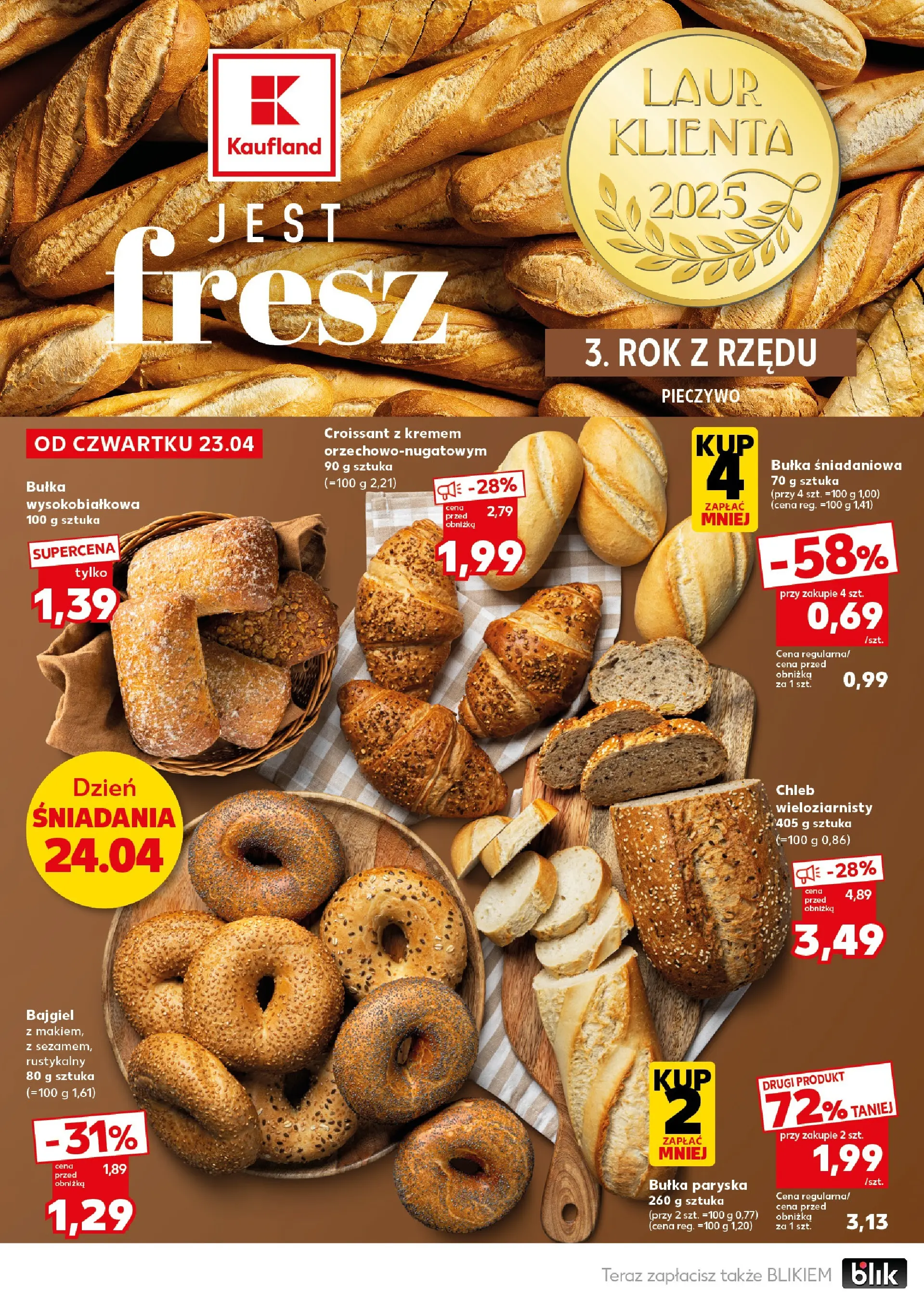 Kaufland - Kaufland Mocny Start ważny do 28.04 od 26.04.2026 - od jutra PDF | Strona: 20 | Produkty: Pieczywo, Bułka, Chleb
