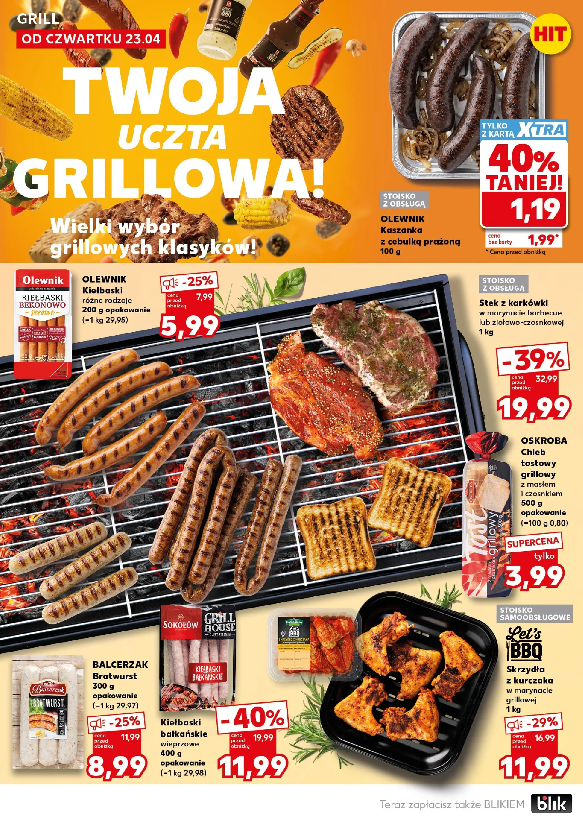 Kaufland gazetka - Super Weekend od 25.04.2026 - od jutra PDF | Strona: 18 | Produkty: Chleb tostowy, Kaszanka, Kiełbaski, Chleb