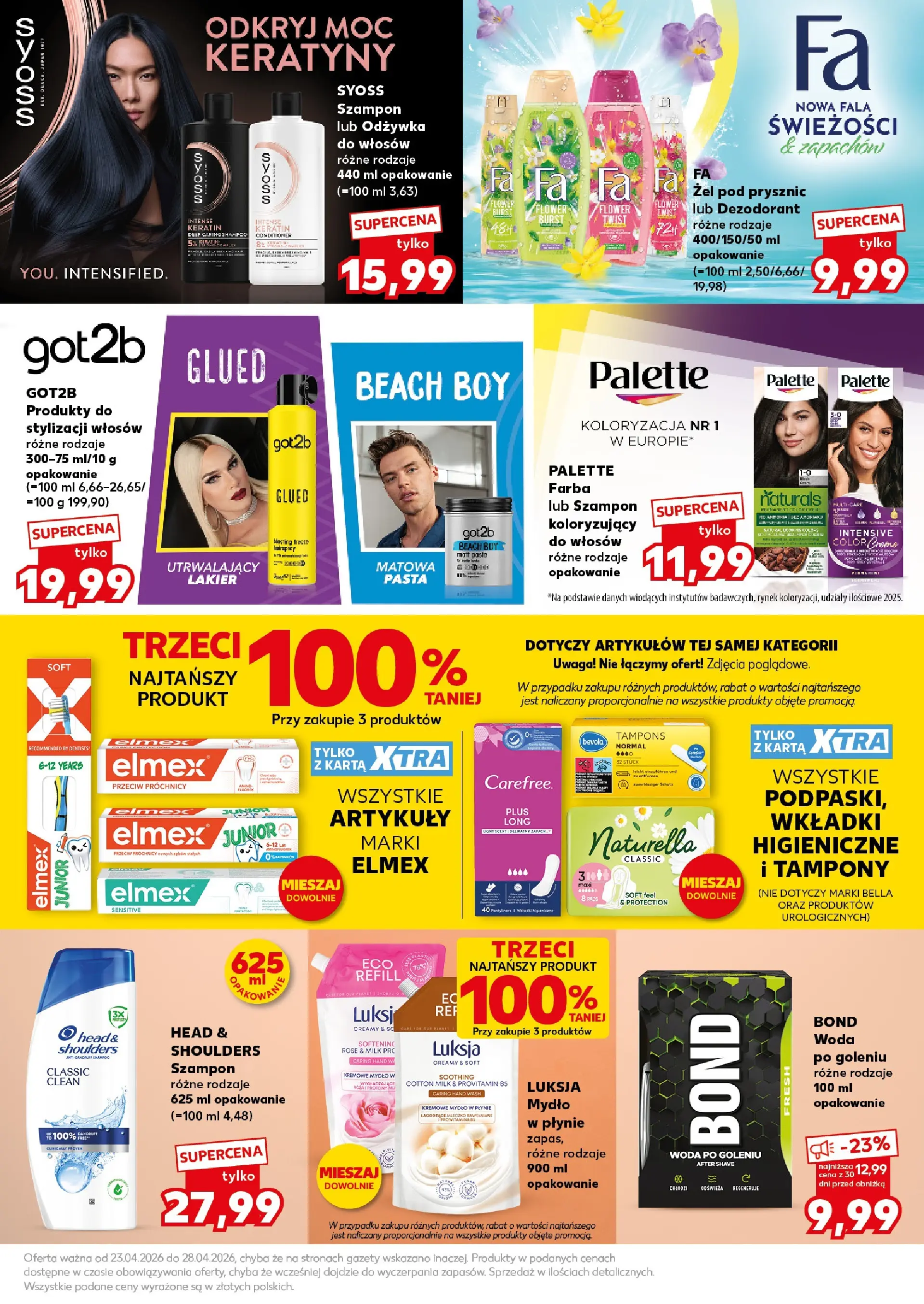 Kaufland gazetka - Super Weekend od 25.04.2026 - od jutra PDF | Strona: 25 | Produkty: Odżywka, Mydło, Żel pod prysznic, Woda