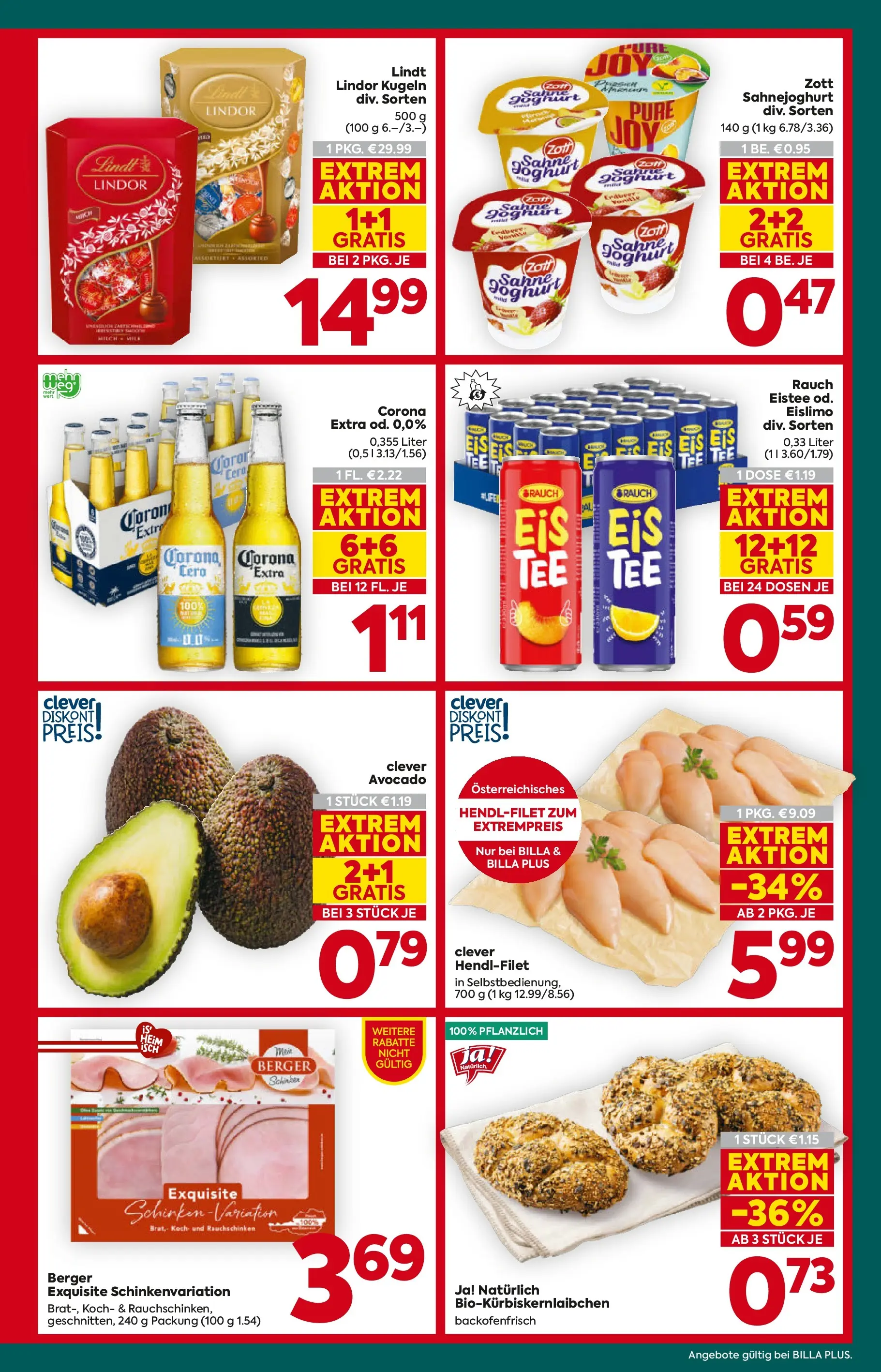 Billa Plus - BILLA PLUS: Flugblatt Salzburg von 29.04.2026 - Aktuelle Angebote | Seite: 5 | Produkte: Sahne, Eis, Avocado, Schinken