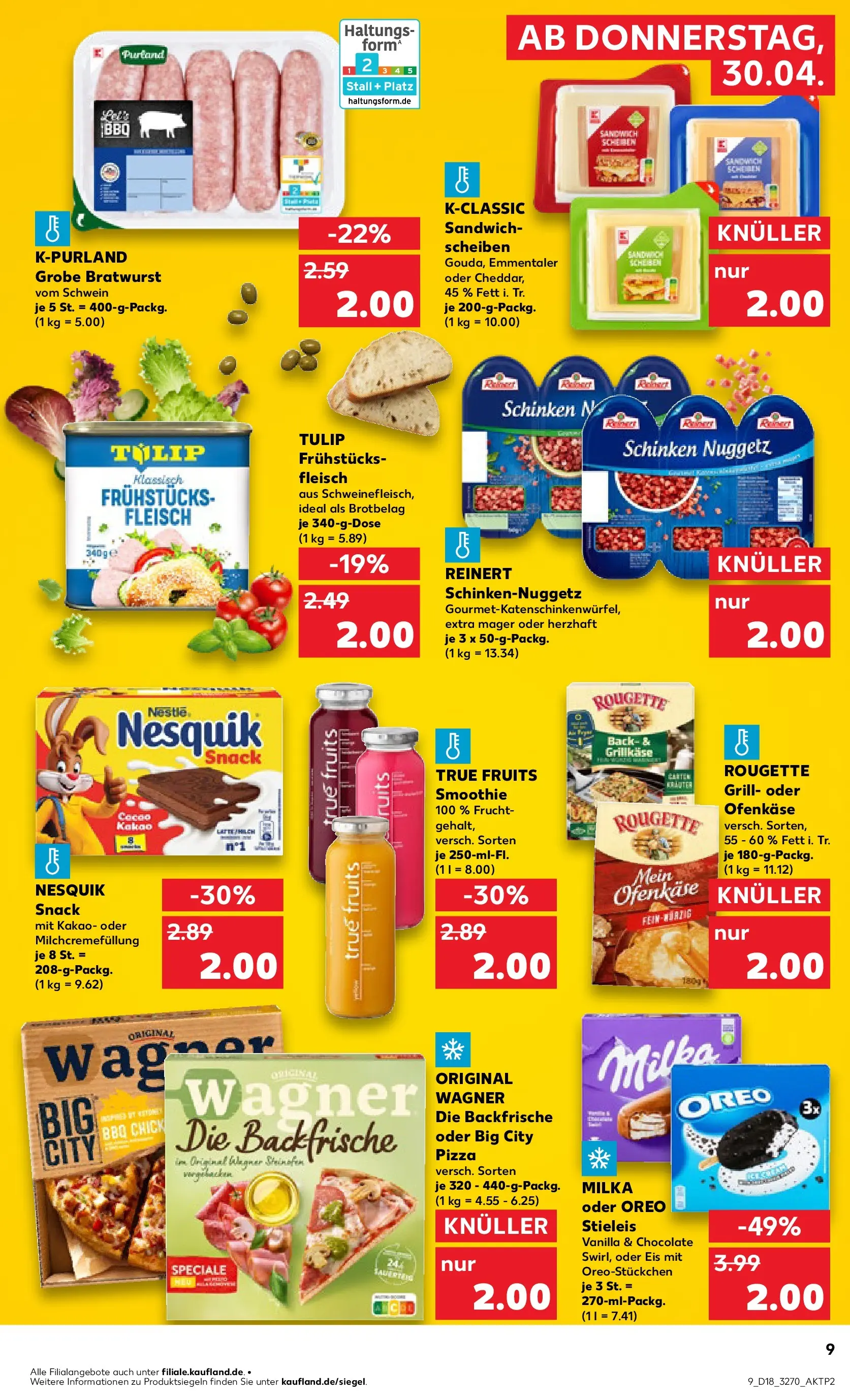 Prospekt Kaufland ab 30.04.2026 » Angebote Online zum Blättern | Seite: 17 | Produkte: Grill, Bratwurst, Rougette ofenkase, Pizza