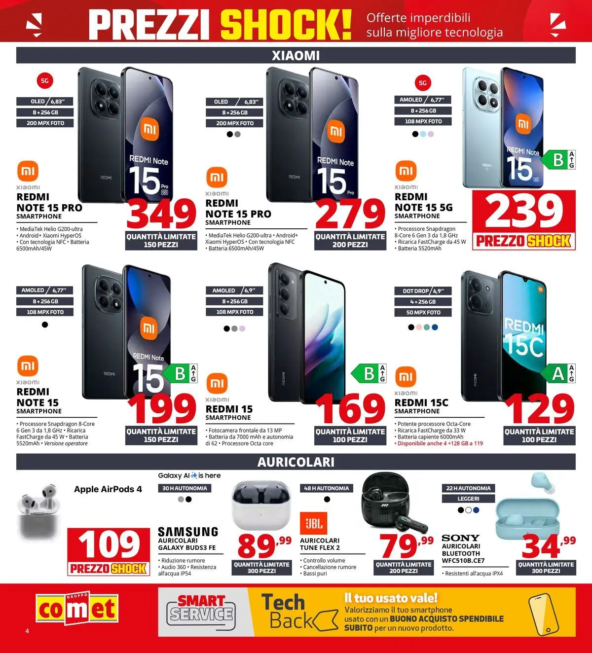 Nuovo Comet volantino Prezzi shock da Comet dal 23/04/2026 > offerte anteprima 🛍️ | Pagina: 4 | Prodotti: Xiaomi, Audio, Batteria, Samsung
