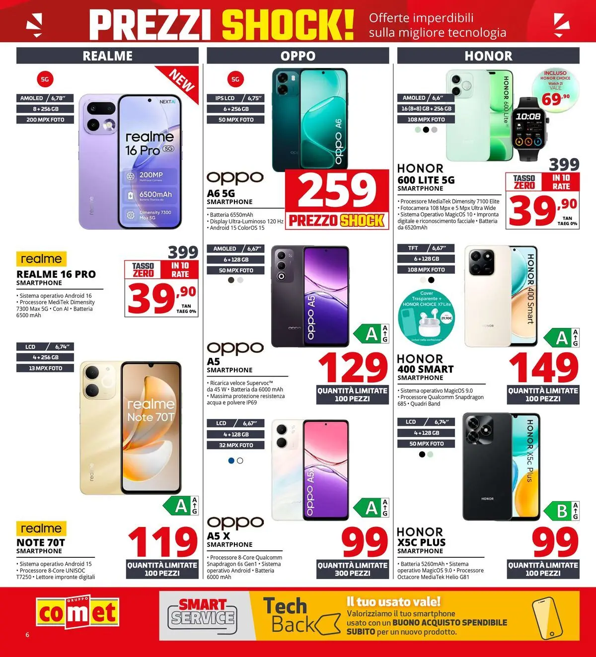 Nuovo Comet volantino Prezzi shock da Comet dal 23/04/2026 > offerte anteprima 🛍️ | Pagina: 6 | Prodotti: Acqua, Smartphone, Fotocamera, Batteria