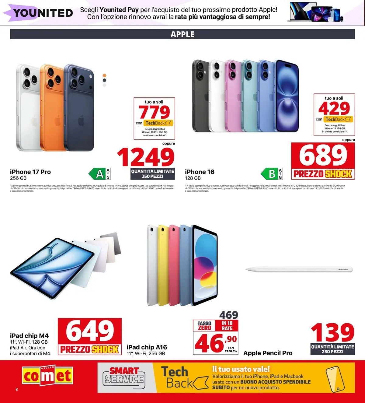 Nuovo Comet volantino Prezzi shock da Comet dal 23/04/2026 > offerte anteprima 🛍️ | Pagina: 8 | Prodotti: Iphone, Ipad, Macbook