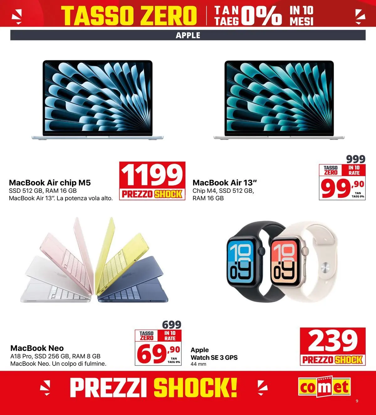 Nuovo Comet volantino Prezzi shock da Comet dal 23/04/2026 > offerte anteprima 🛍️ | Pagina: 9 | Prodotti: Macbook air, Macbook