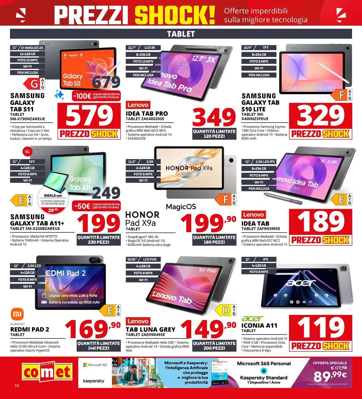 Nuovo Comet volantino Prezzi shock da Comet dal 23/04/2026 > offerte anteprima 🛍️ | Pagina: 10 | Prodotti: Xiaomi, Fotocamera, Batteria, Samsung