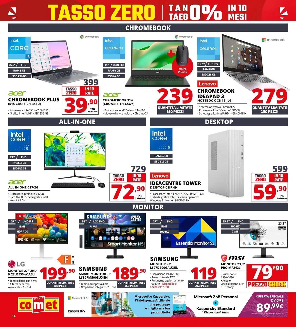 Nuovo Comet volantino Prezzi shock da Comet dal 23/04/2026 > offerte anteprima 🛍️ | Pagina: 14 | Prodotti: Schermo, Monitor, Notebook, The
