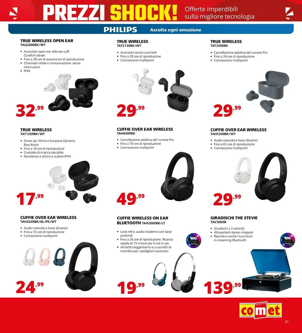 Nuovo Comet volantino Prezzi shock da Comet dal 23/04/2026 > offerte anteprima 🛍️ | Pagina: 21 | Prodotti: Auricolari, The, Audio, Cuffie