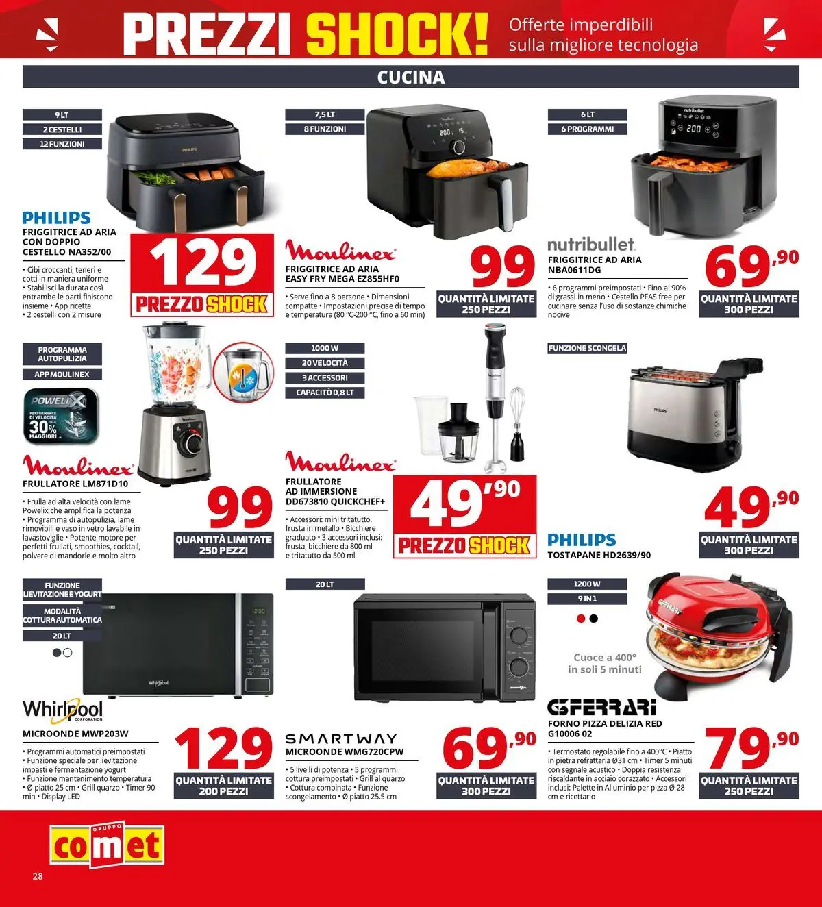 Nuovo Comet volantino Prezzi shock da Comet dal 23/04/2026 > offerte anteprima 🛍️ | Pagina: 28 | Prodotti: Microonde, Frullatore, Forno, Frullatore ad immersione