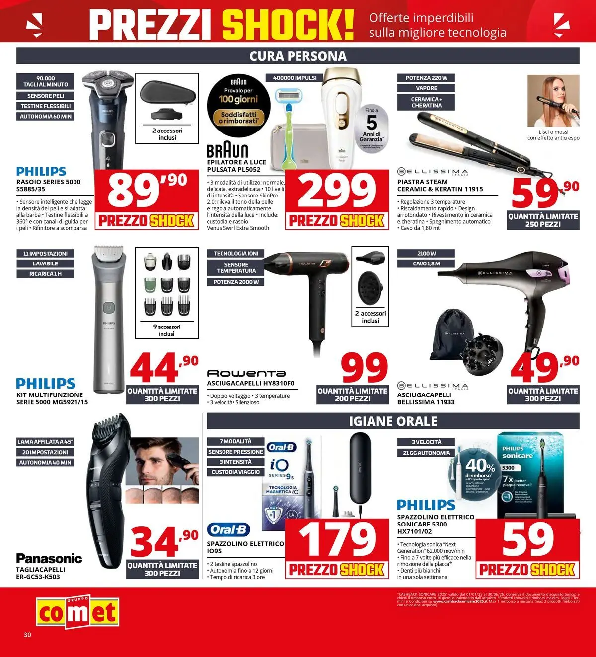 Nuovo Comet volantino Prezzi shock da Comet dal 23/04/2026 > offerte anteprima 🛍️ | Pagina: 30 | Prodotti: Rasoio, Cavo, Epilatore, Spazzolino elettrico