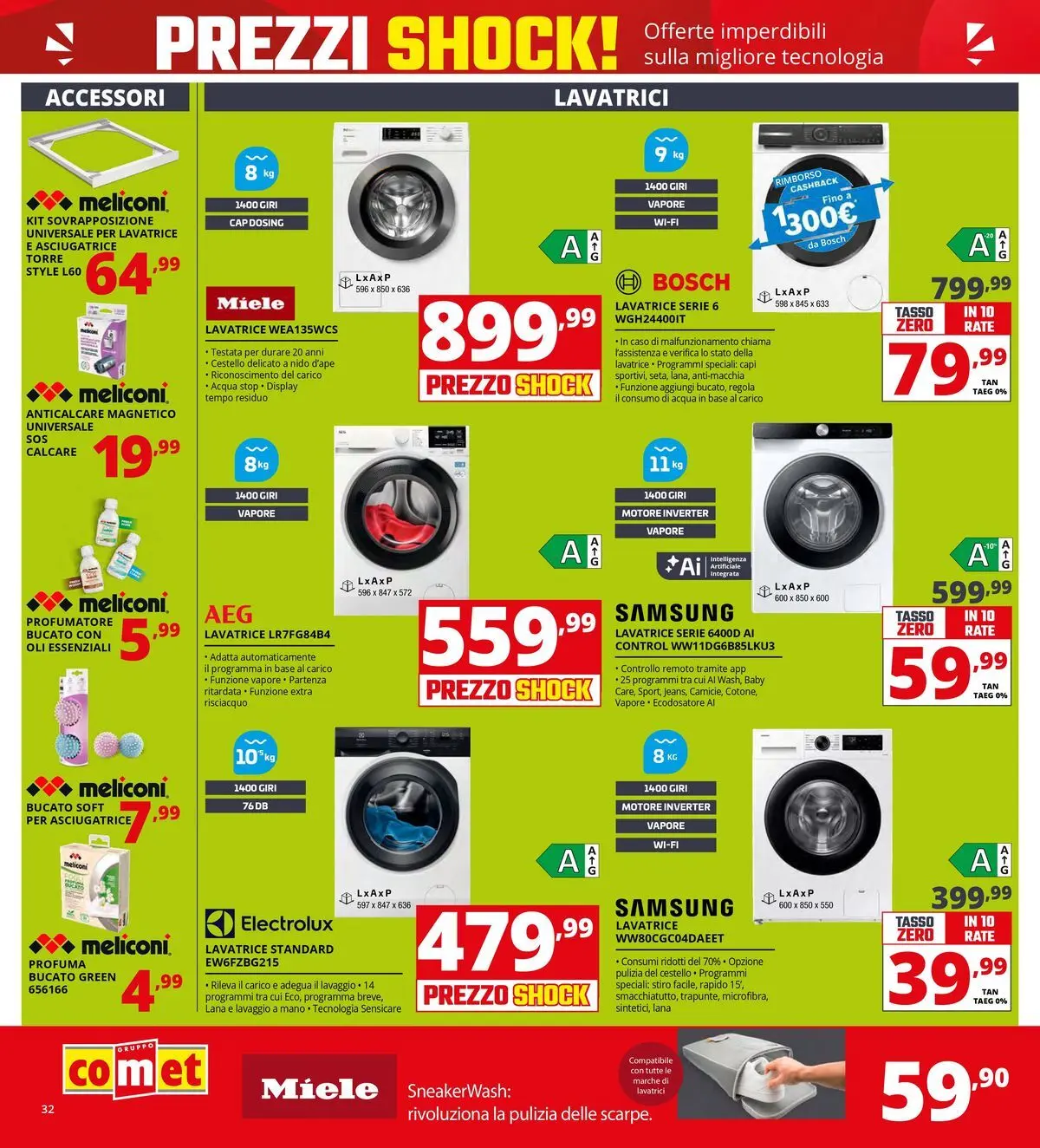 Nuovo Comet volantino Prezzi shock da Comet dal 23/04/2026 > offerte anteprima 🛍️ | Pagina: 32 | Prodotti: Anticalcare, Acqua, Lavatrice, Miele