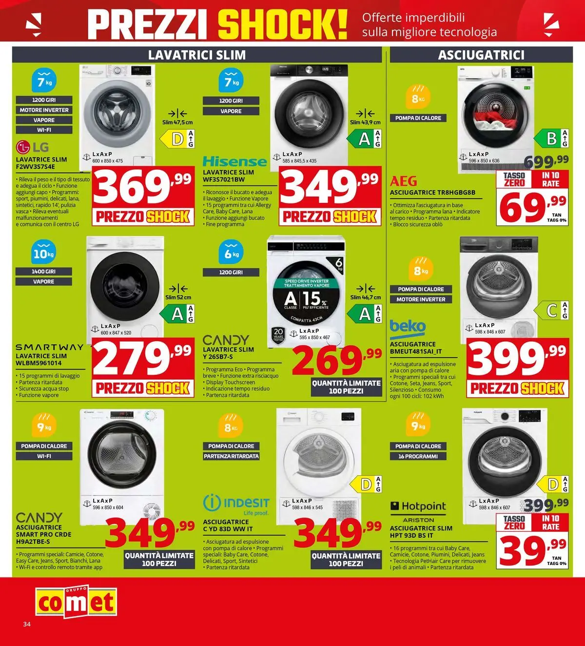 Nuovo Comet volantino Prezzi shock da Comet dal 23/04/2026 > offerte anteprima 🛍️ | Pagina: 34 | Prodotti: Acqua, Jeans, Lavatrice, Asciugatrice