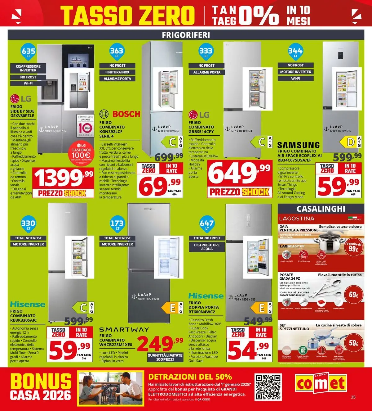 Nuovo Comet volantino Prezzi shock da Comet dal 23/04/2026 > offerte anteprima 🛍️ | Pagina: 35 | Prodotti: Posate, Pesce, Acqua, Samsung