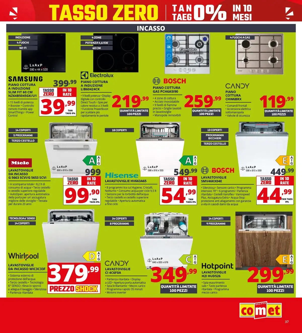 Nuovo Comet volantino Prezzi shock da Comet dal 23/04/2026 > offerte anteprima 🛍️ | Pagina: 37 | Prodotti: Acqua, Piano cottura, Lavastoviglie, Samsung