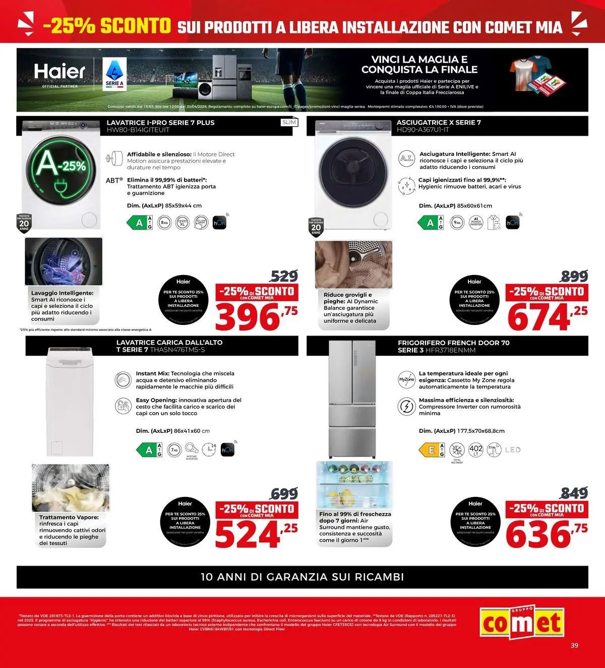 Nuovo Comet volantino Prezzi shock da Comet dal 23/04/2026 > offerte anteprima 🛍️ | Pagina: 39 | Prodotti: Compressore, Acqua, Lavatrice, Asciugatrice