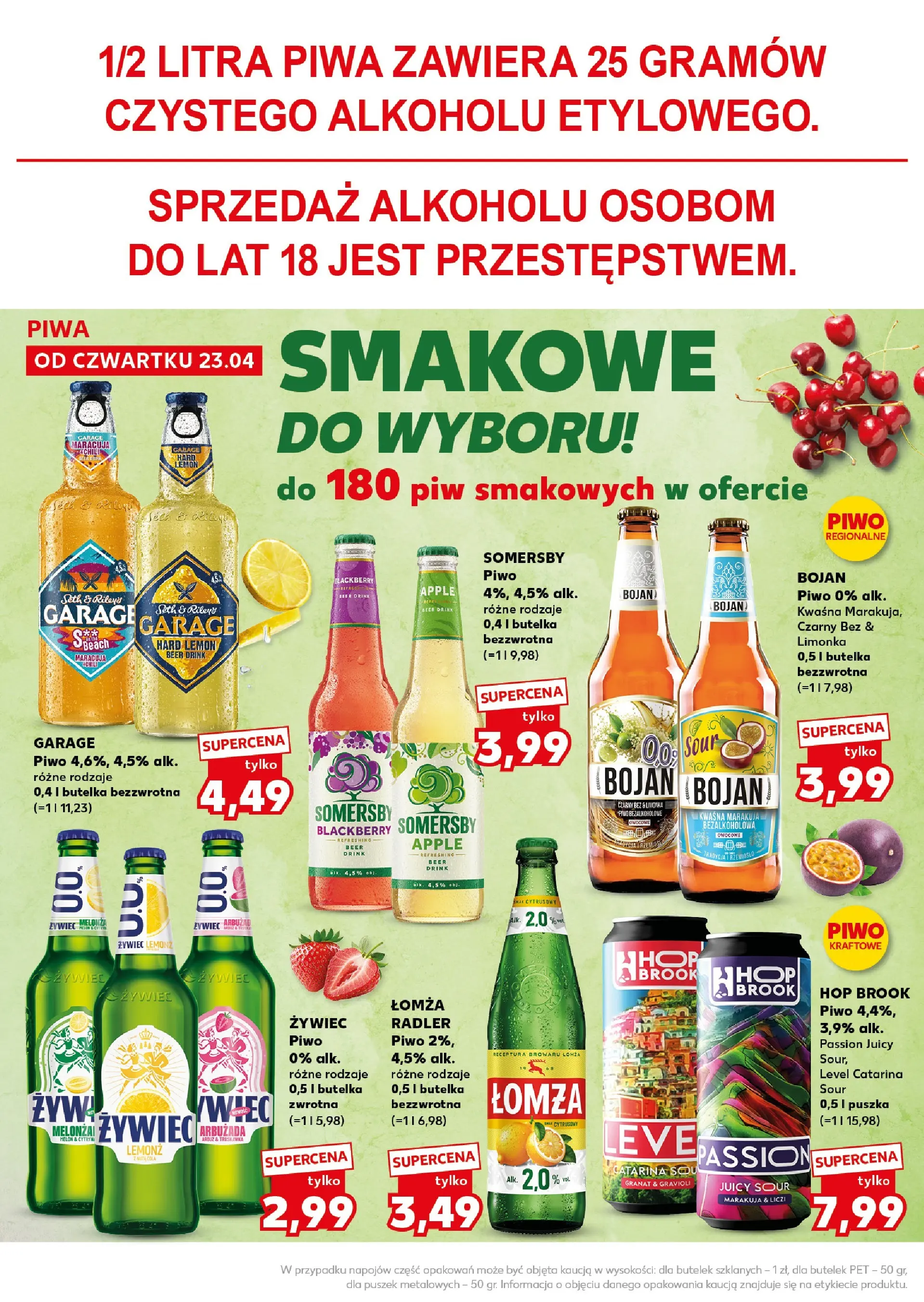 Kaufland gazetka - Super Weekend od 25.04.2026 - od jutra PDF | Strona: 22 | Produkty: Limonka, Melon, Piwo, Somersby