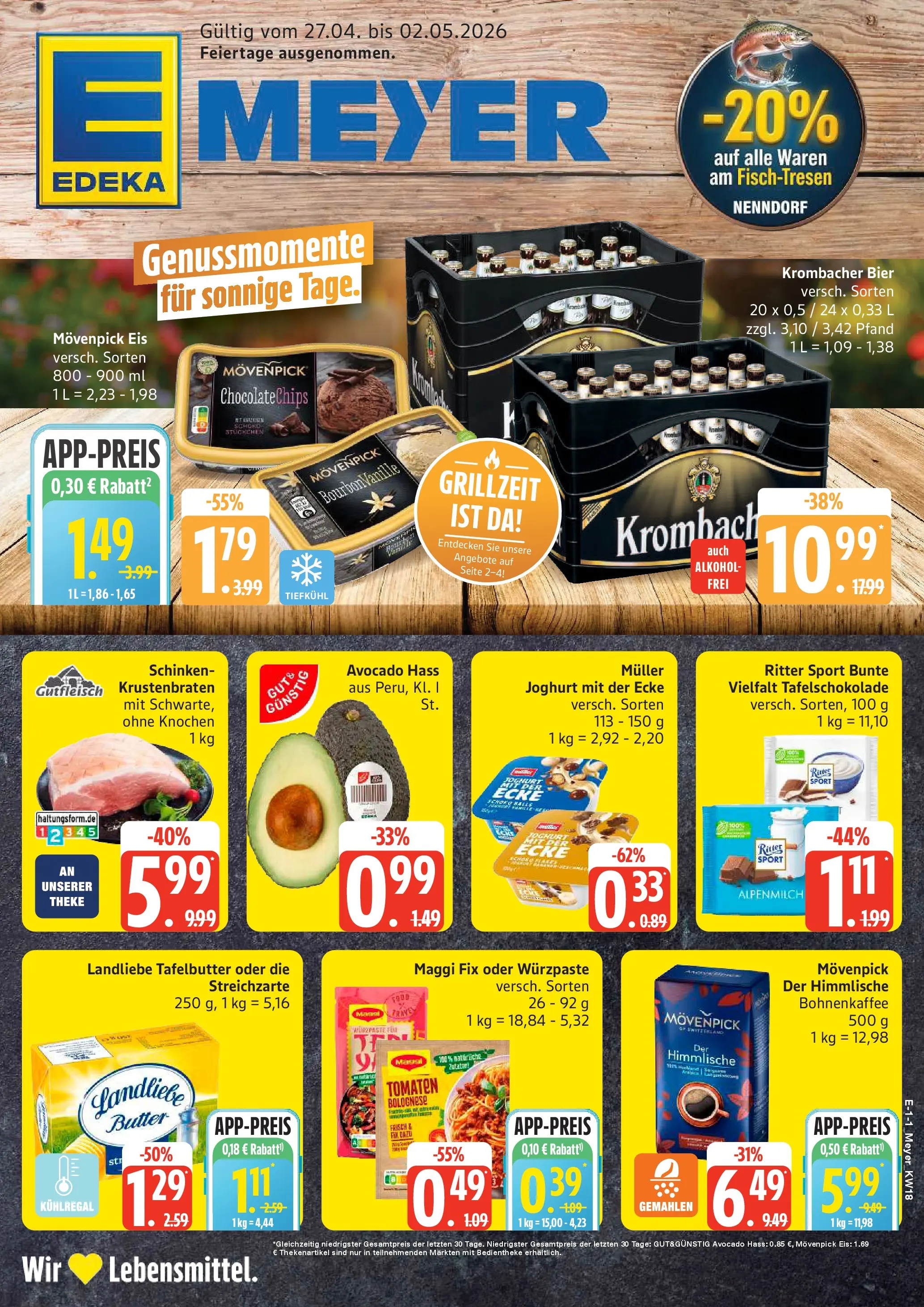 Edeka prospekt Seevetal	 (ab 27.04.2026) » Angebote Online | Seite: 1 | Produkte: Maggi, Theke, Krustenbraten, Avocado