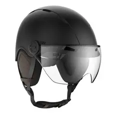 Casque v&eacute;lo Casr Life Noir avec visi&egrave;re - M