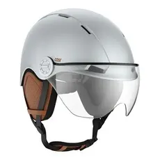 Casque v&eacute;lo Casr Life Gris Bleu avec visi&egrave;re - L