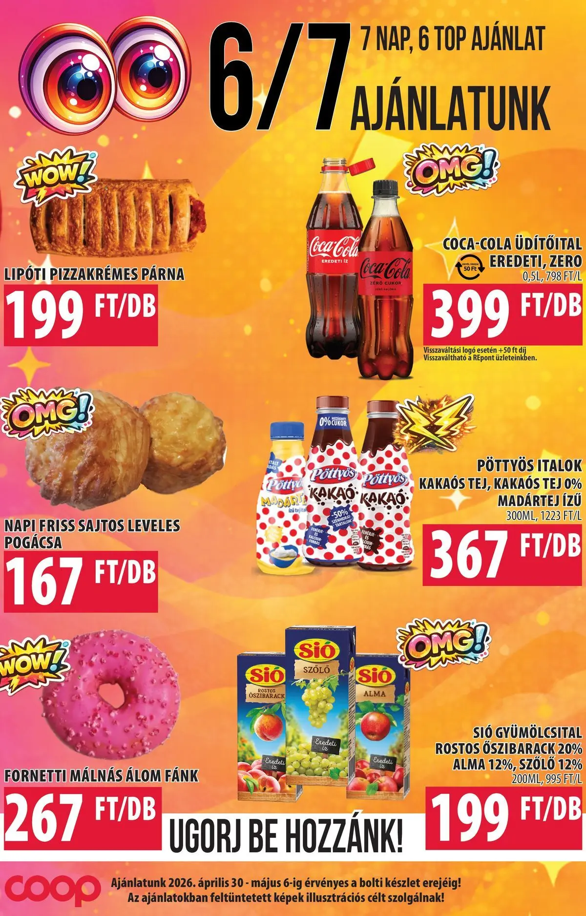 COOP Szolnok akciós újság Szolnok - 2026.04.29. -tól/töl > akció, lapozható szórólap 🛍️ | Oldal: 3 | Termékek: Őszibarack, Párna, Tej, Alma