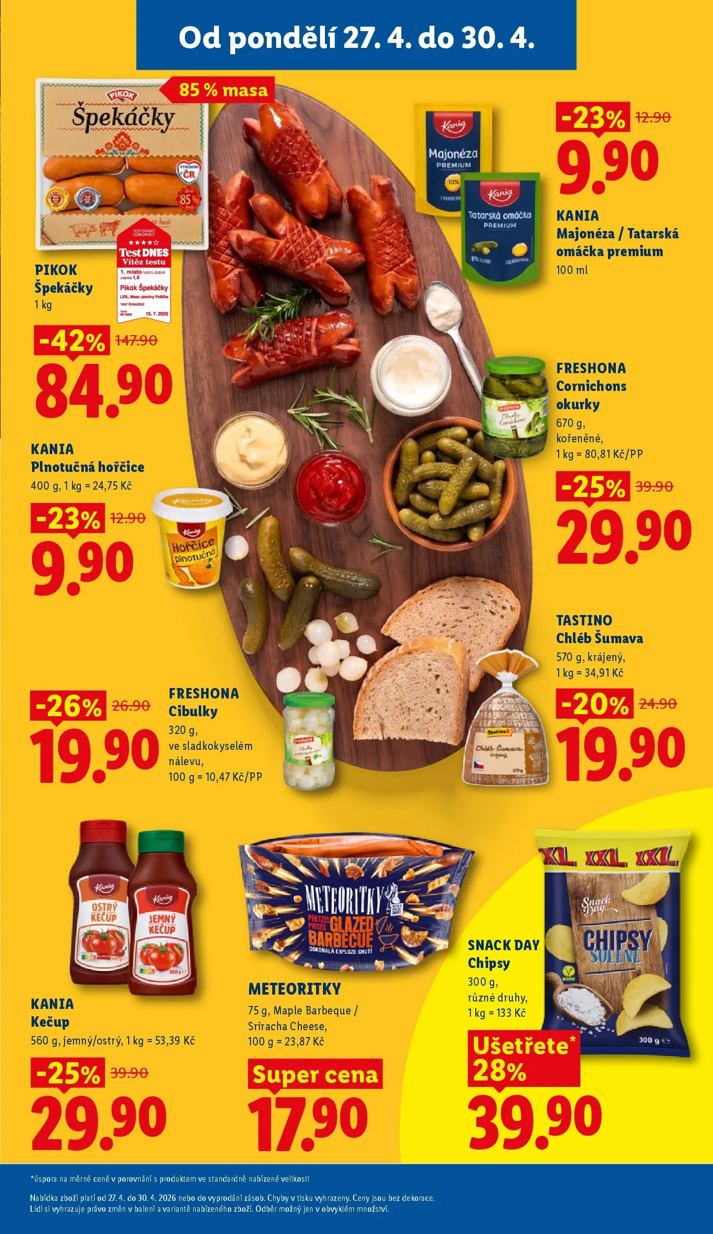 Lidl leták od 26.04.2026 - Nový akční leták | Strana: 15 | Produkty: Polička, Špekáčky, Hořčice, Pikok
