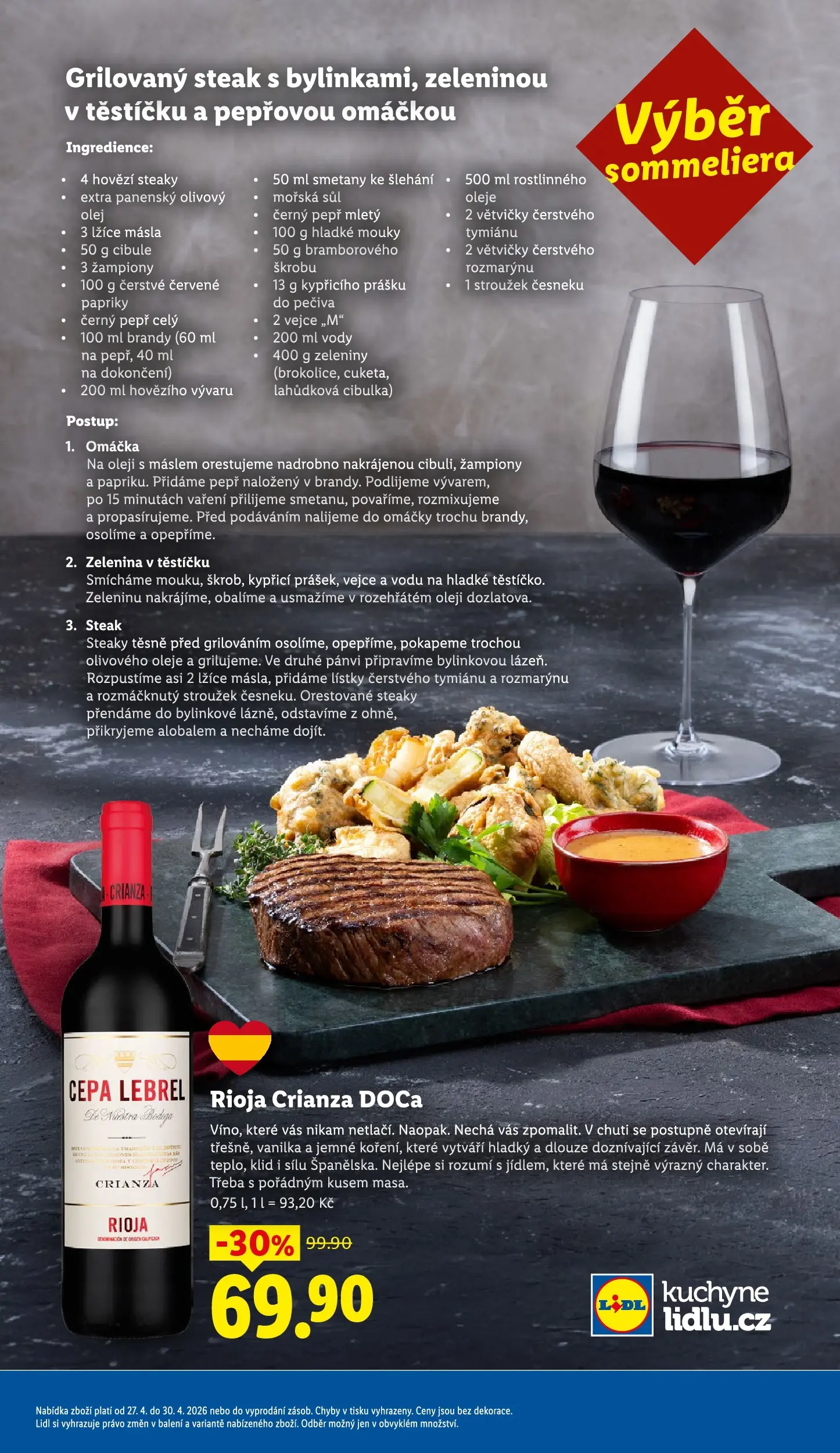 Lidl leták od 26.04.2026 - Nový akční leták | Strana: 21 | Produkty: Oleje, Hovězí, Vejce, Cibule