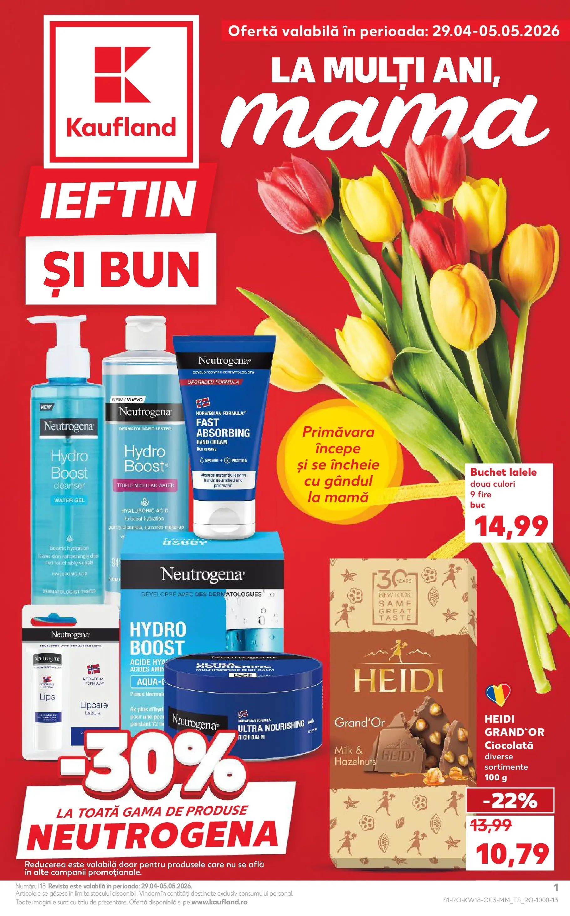 Kaufland Târgu Mureș 29.04.2026 - Revista si Oferta | Pagină: 1 | Produse: Ciocolată