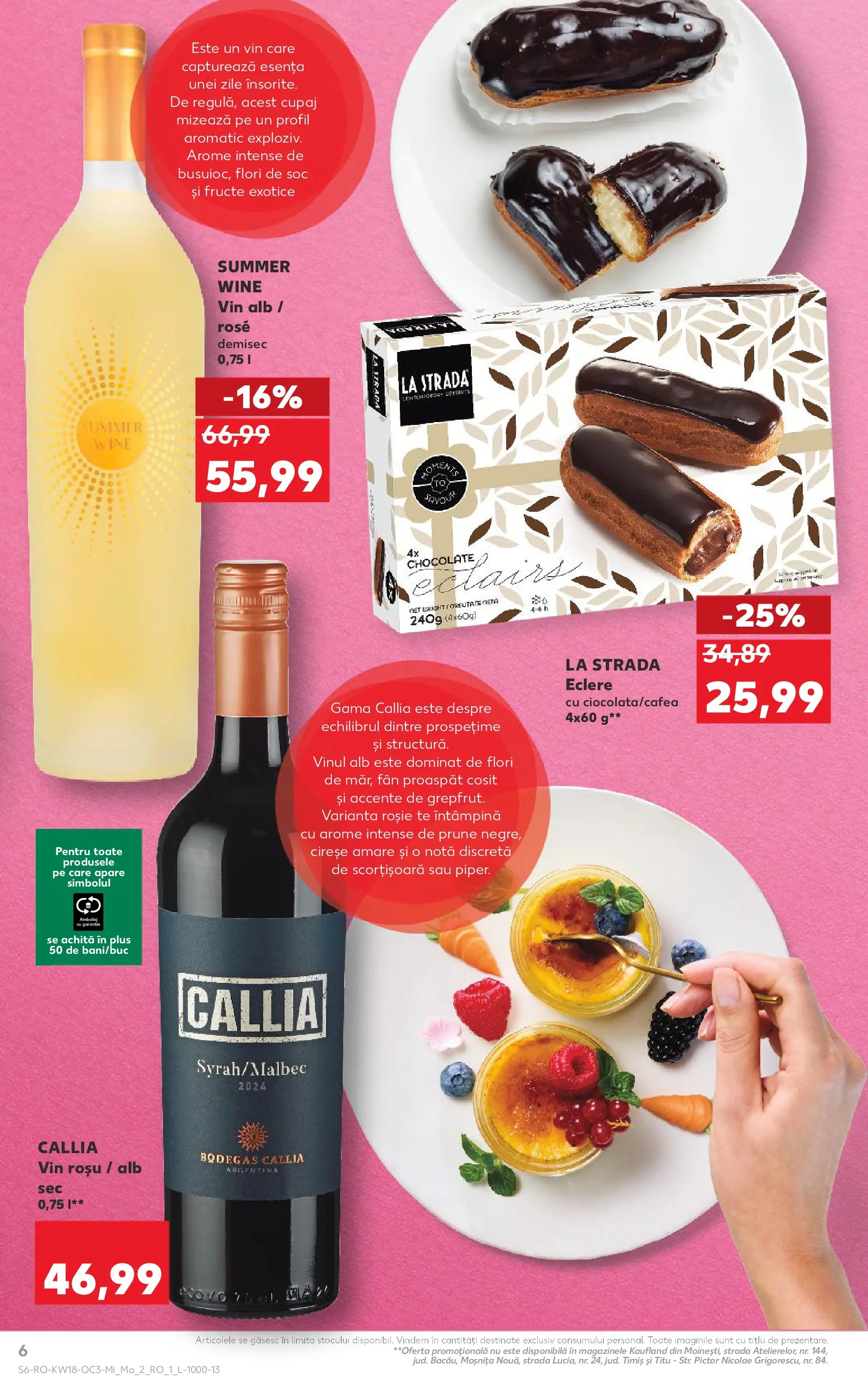 Kaufland Târgu Mureș 29.04.2026 - Revista si Oferta | Pagină: 6 | Produse: Vin, Prune, Grepfrut, Fructe