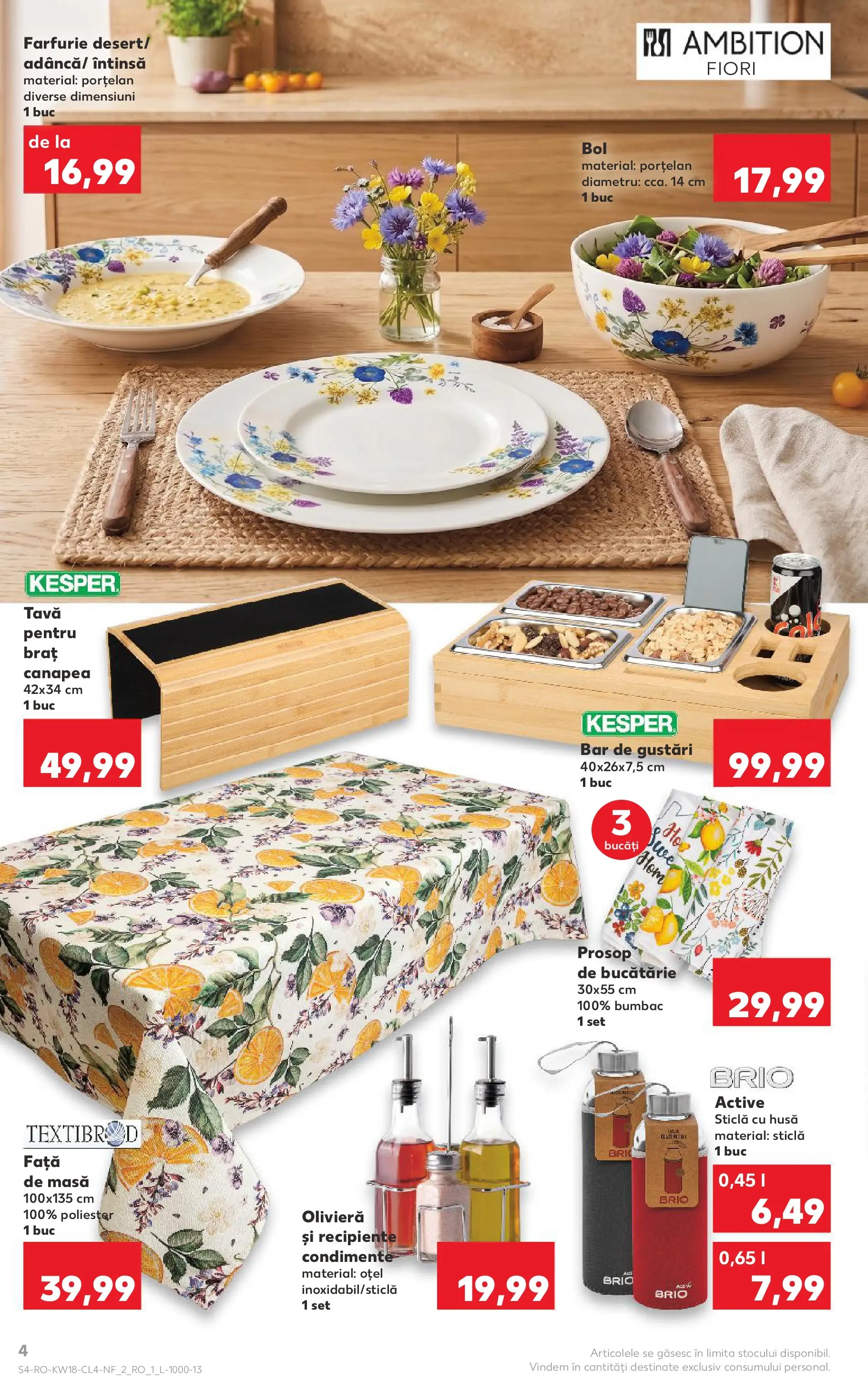Kaufland Viseu de Sus 29.04.2026 - Revista si Oferta | Pagină: 4 | Produse: Canapea, Masă, Recipiente, Condimente