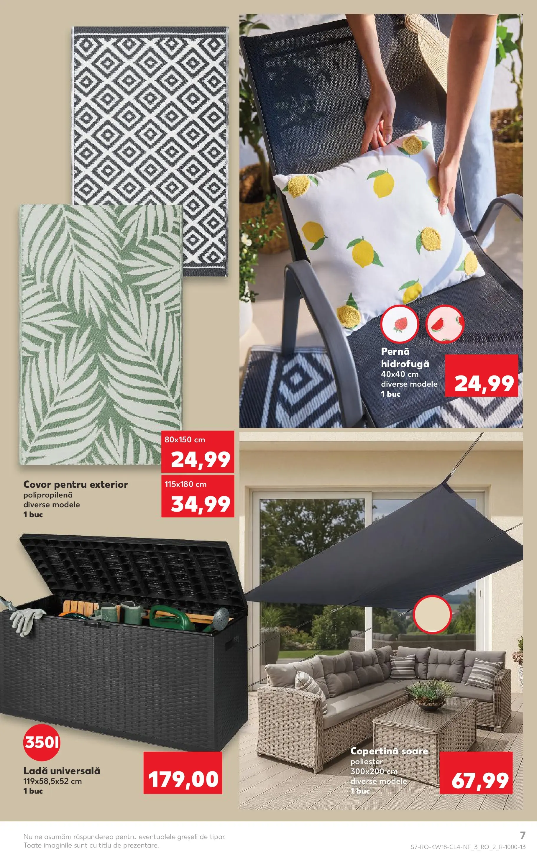 Kaufland Viseu de Sus 29.04.2026 - Revista si Oferta | Pagină: 7 | Produse: Pernă, Copertină, Covor