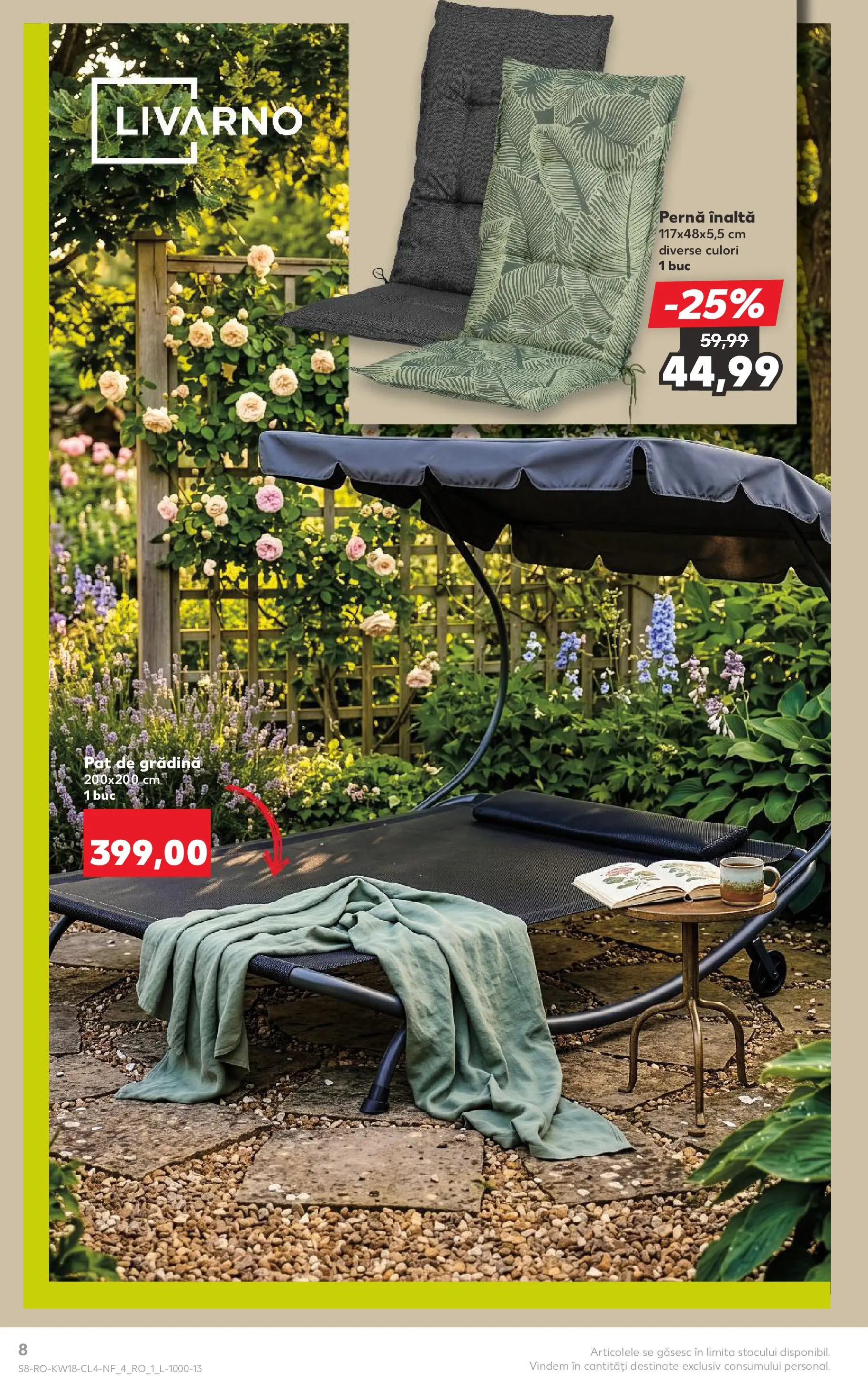 Kaufland Viseu de Sus 29.04.2026 - Revista si Oferta | Pagină: 8 | Produse: Pat, Pernă