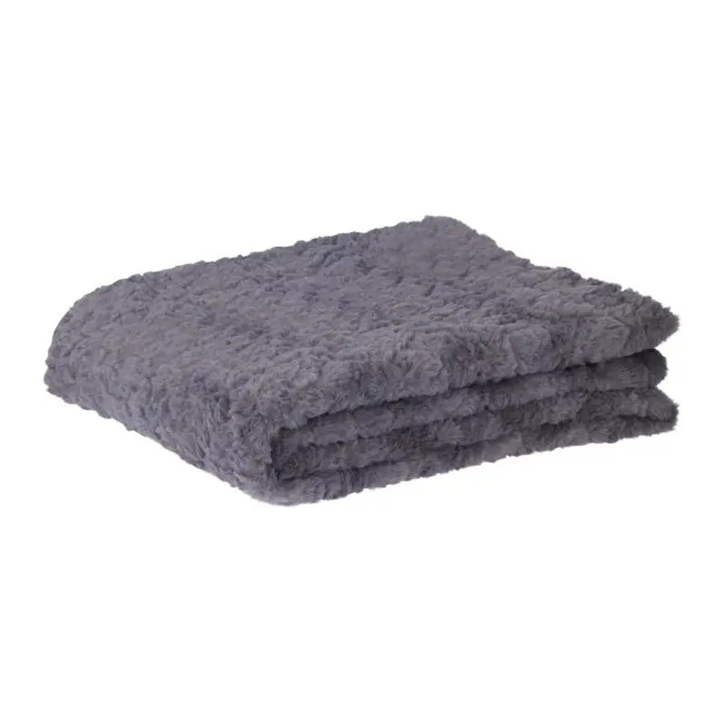 Felldecke Rabbit Brushed Grau ca. 130x170cm