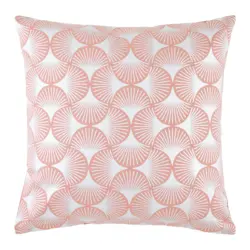 Zierkissen Shiny Gingko Silberfarben/Rosa ca. 45x45cm