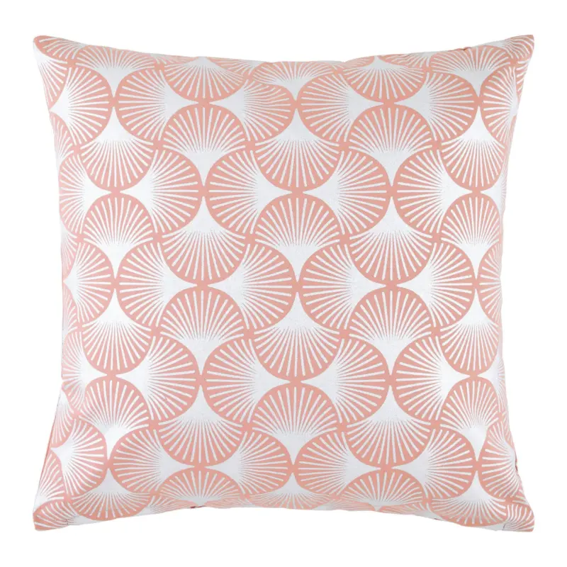 Zierkissen Shiny Gingko Silberfarben/Rosa ca. 45x45cm